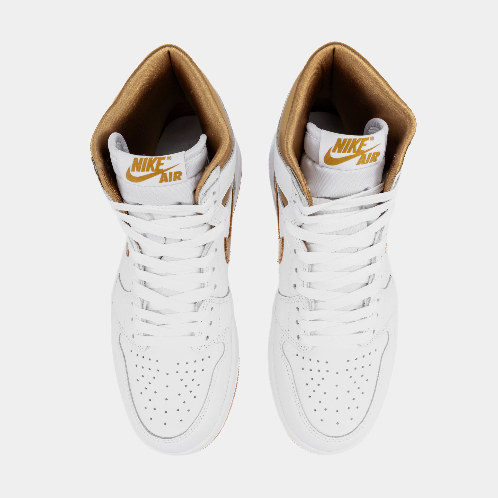 Jordan Air Jordan 1 Retro High OG White and Gold Womens Lifestyle Shoes Whit FD2596 107 Shoe Palace