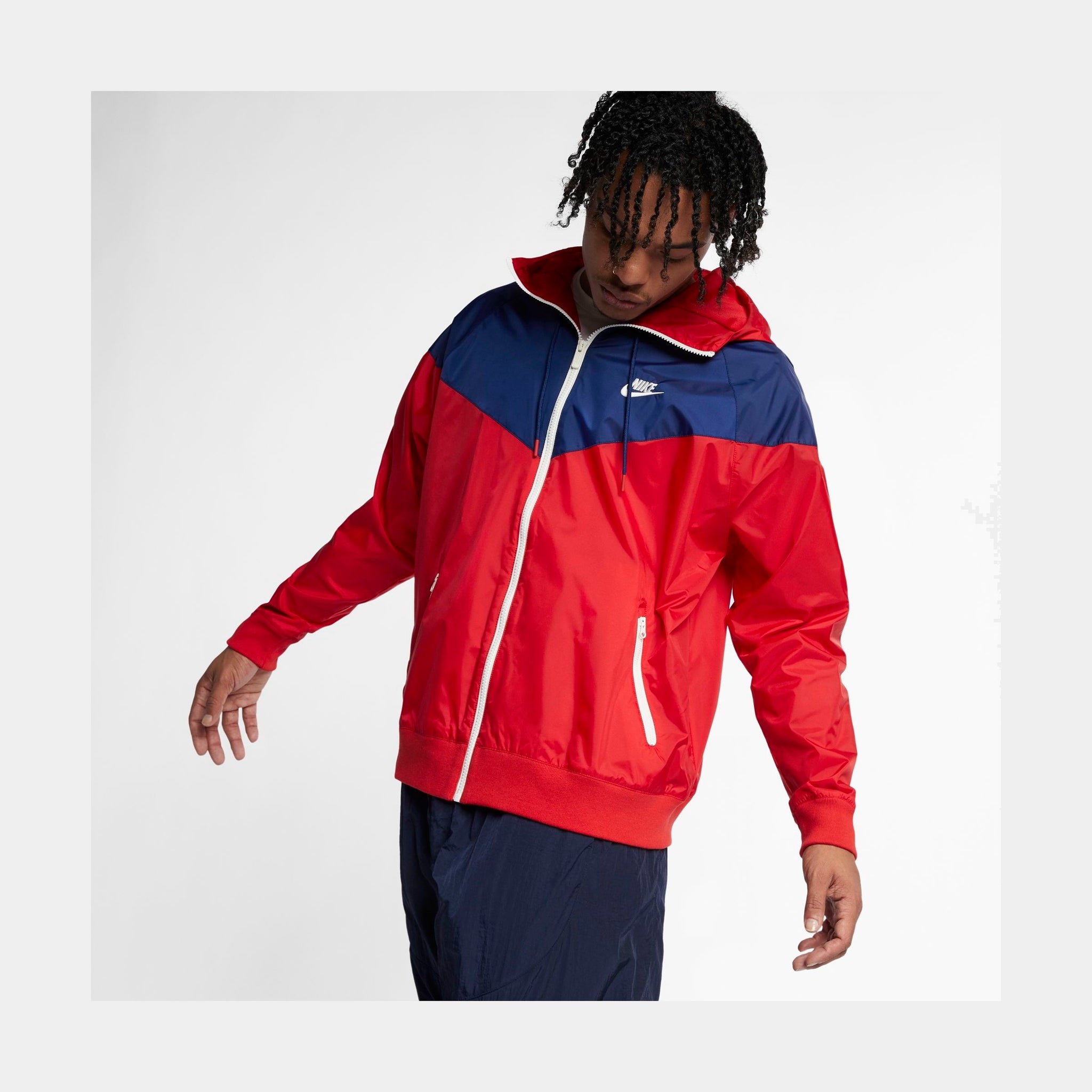 White nike windbreaker clearance men