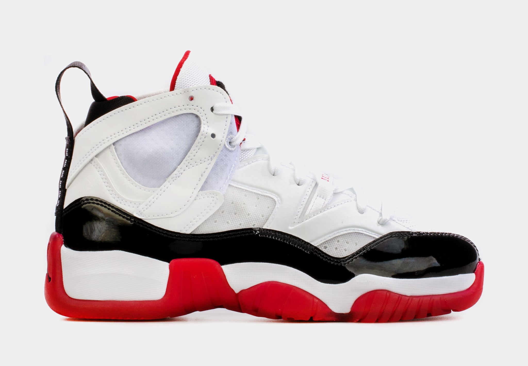 Red and white store jumpman jordans