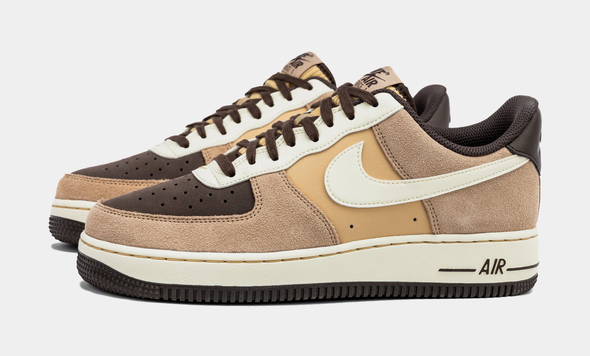 Nike air force cheap 1 low brown white