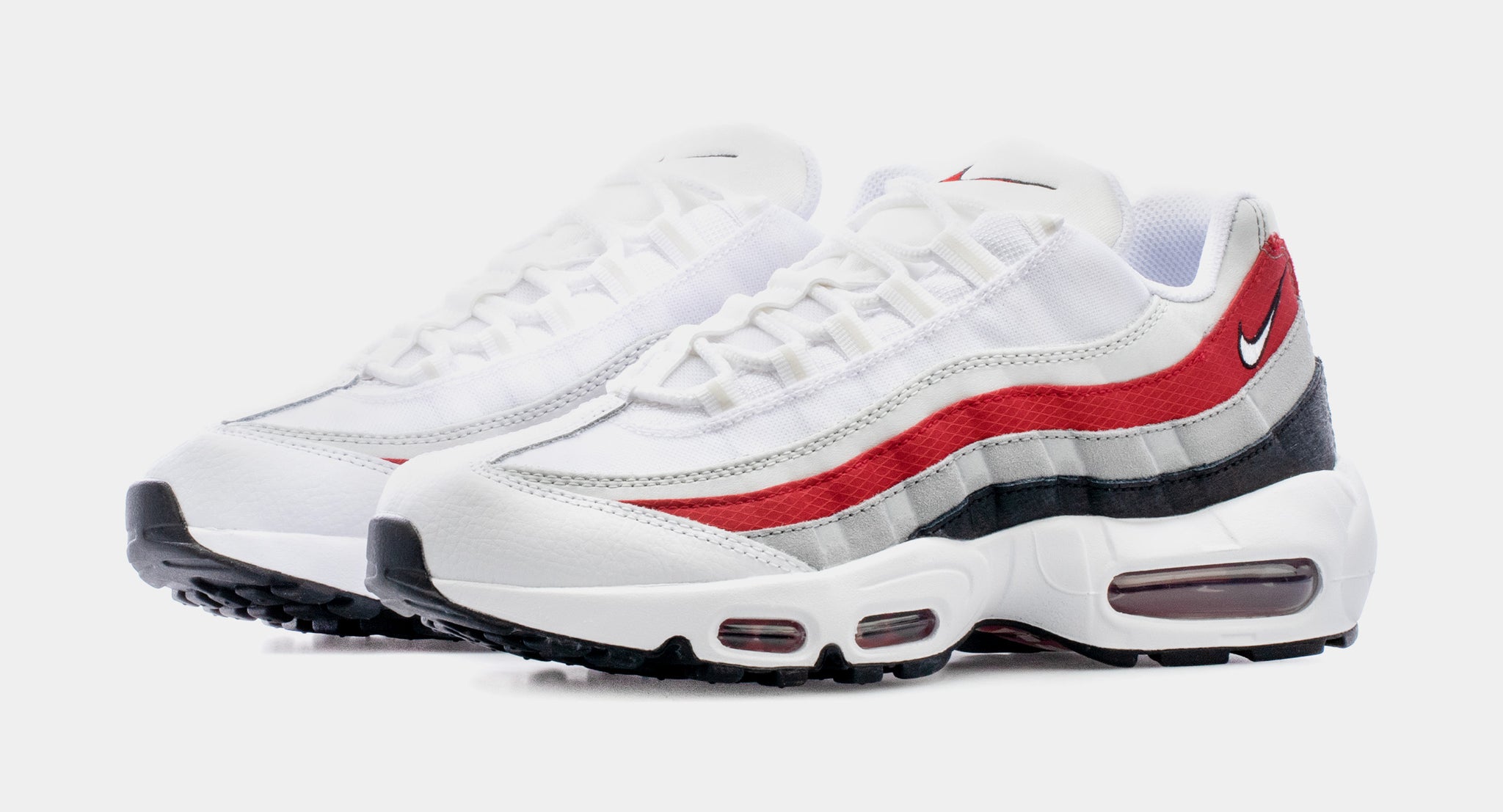 Nike Air Max 95 Essential Mens Running Shoes White Red DQ3430-001