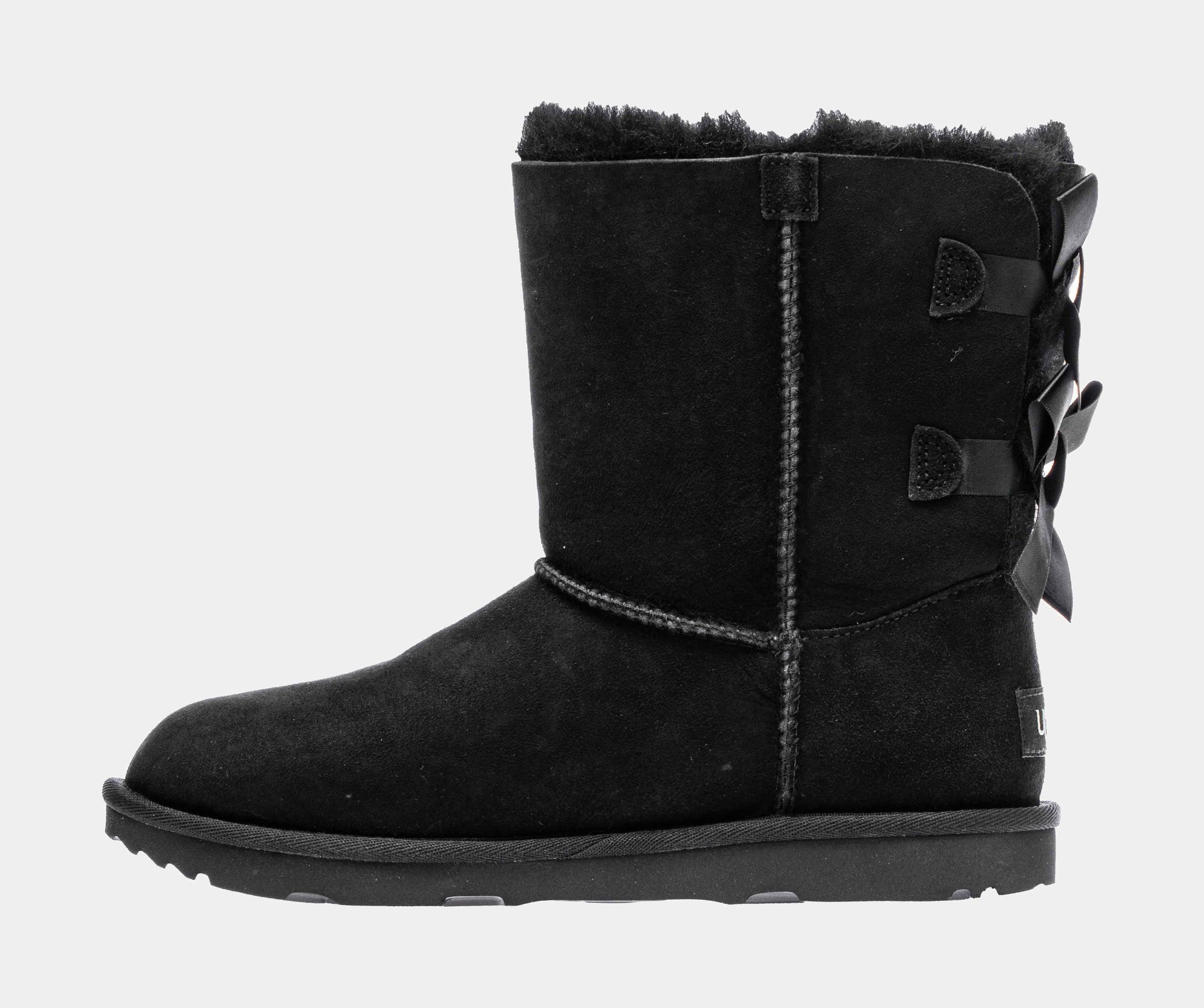 Black ugg 2024 boots with bows