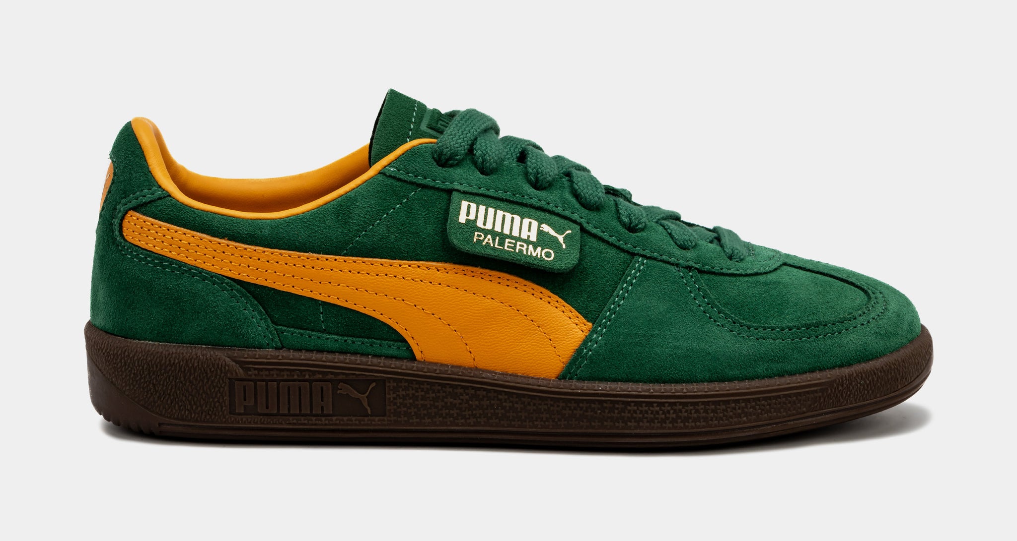 Puma suede sale green yellow