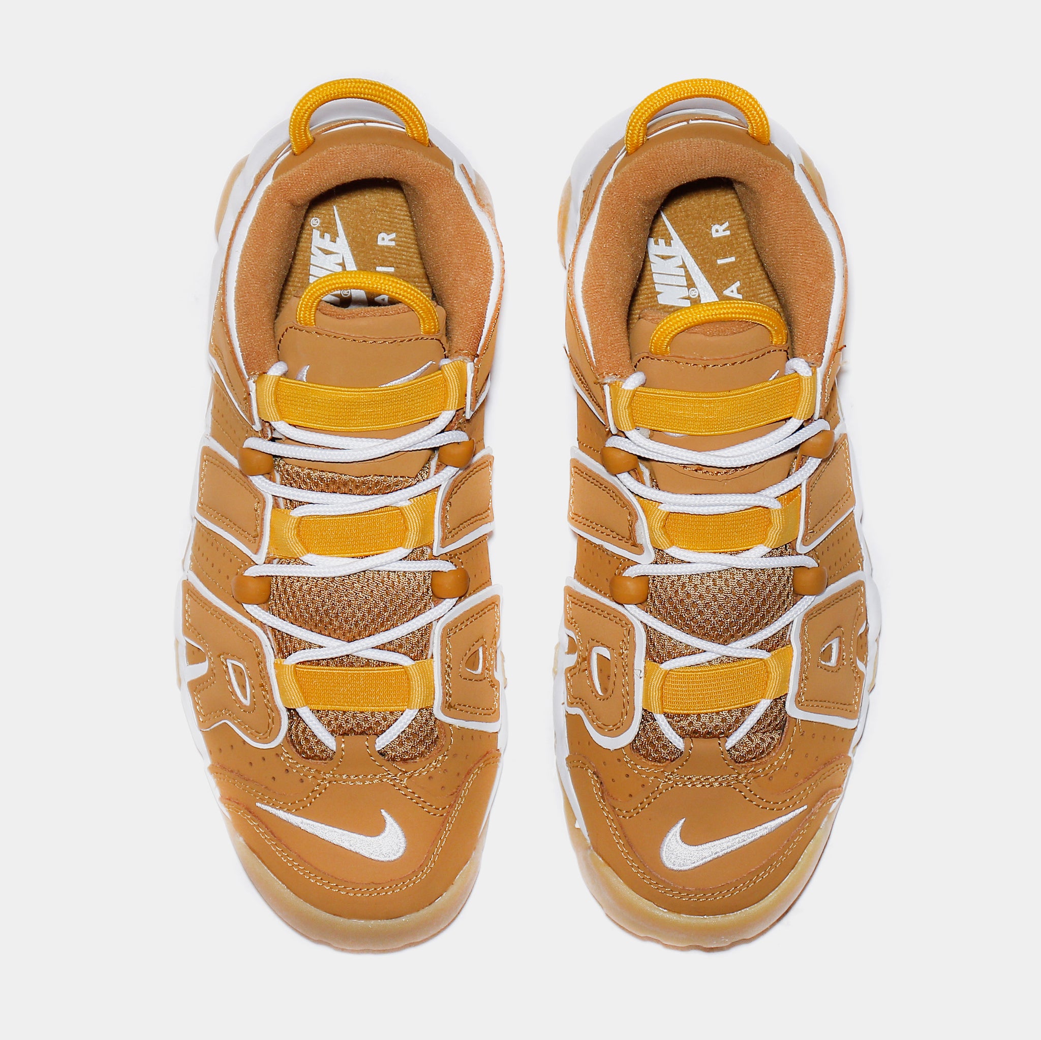 Nike Air More Uptempo Wheat Grade School Lifestyle Shoes Wheat White Pollen  Gum Light Brown DQ4713-700 – Shoe Palace