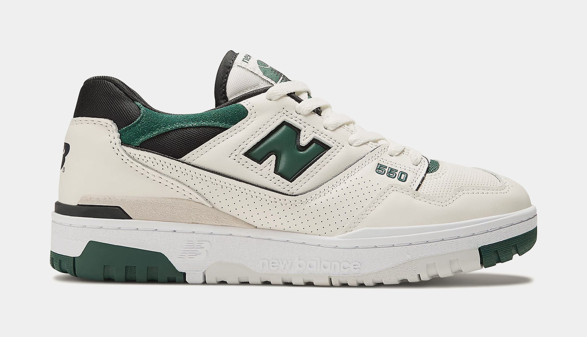 New Balance 550 White/Green Sneakers
