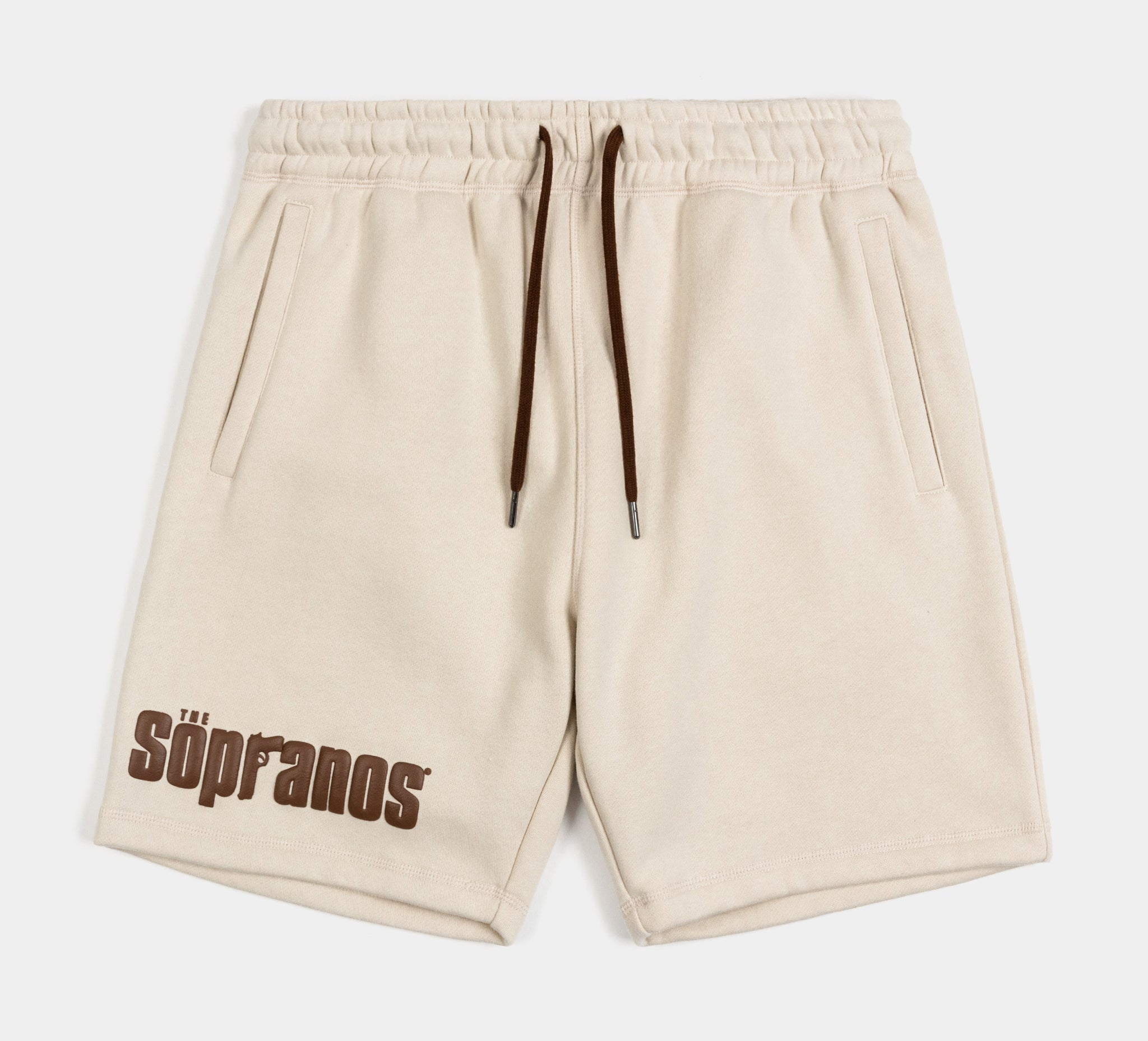 Shoe Palace SP x The Sopranos Branded Fleece Mens Shorts Beige