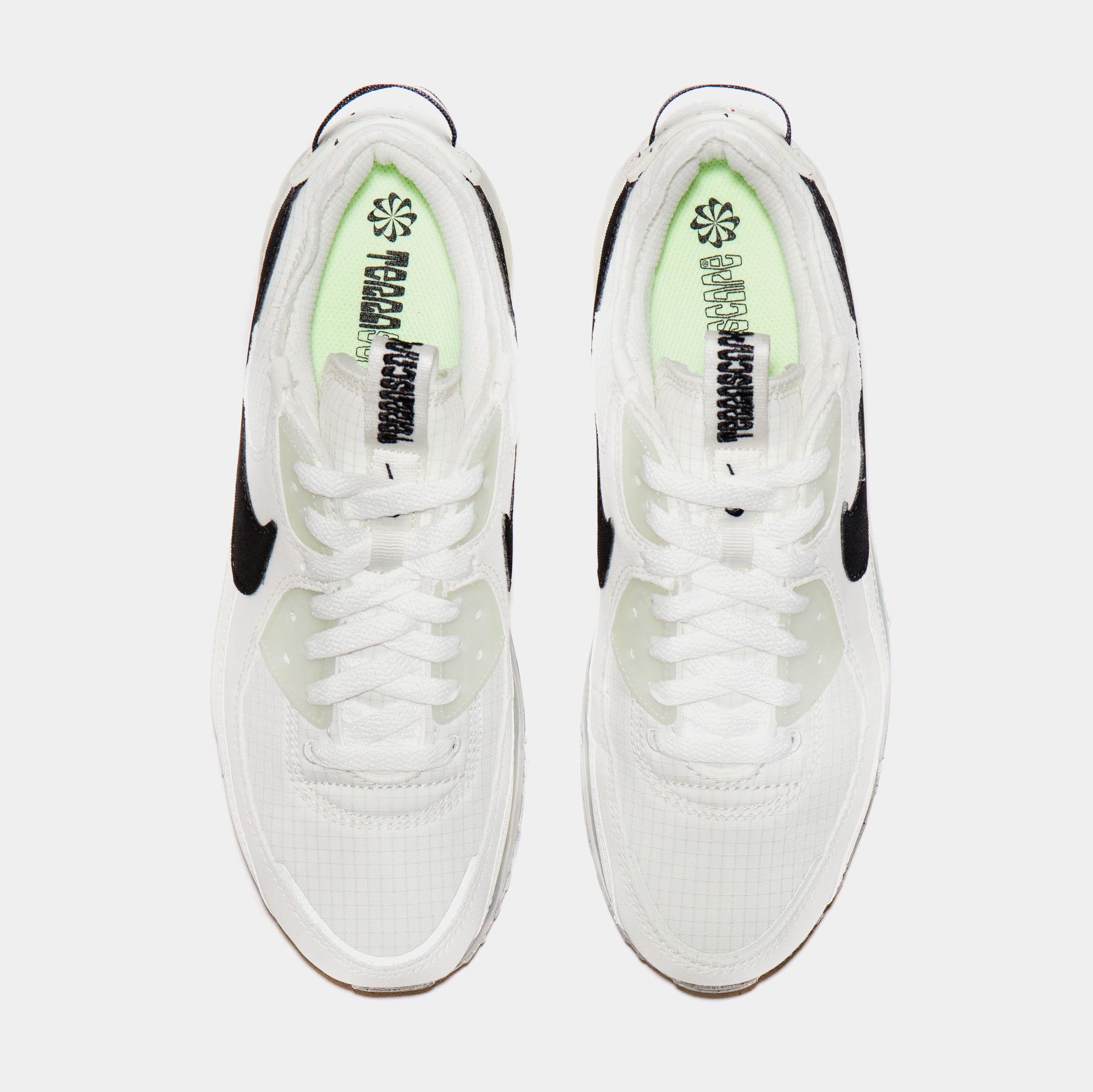 White nike air outlet max with black tick