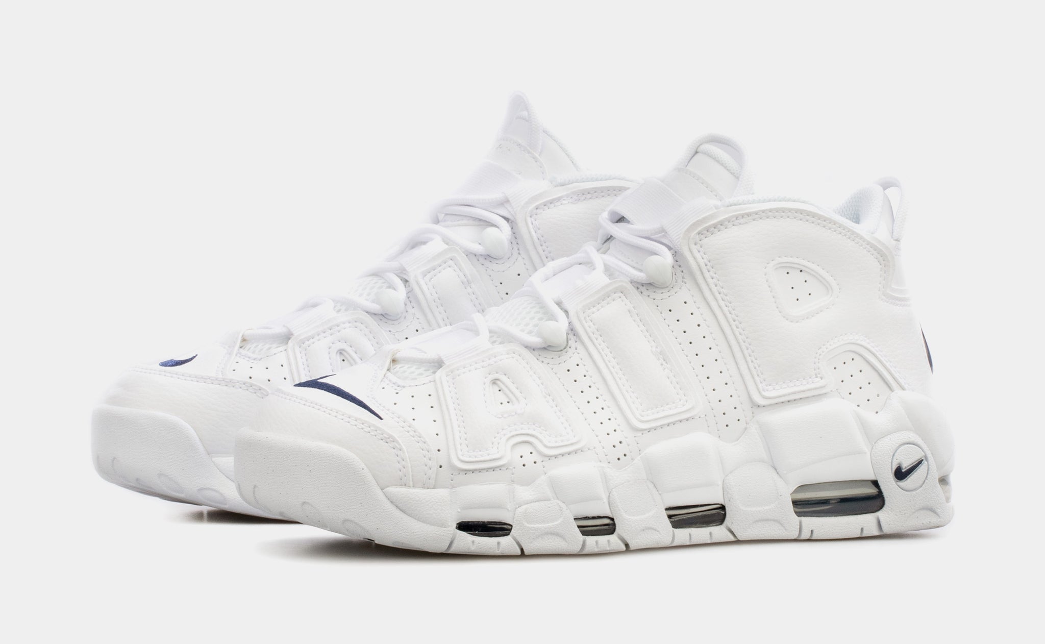 Air More Uptempo 96 White Navy Mens Lifestyle Shoes (White)