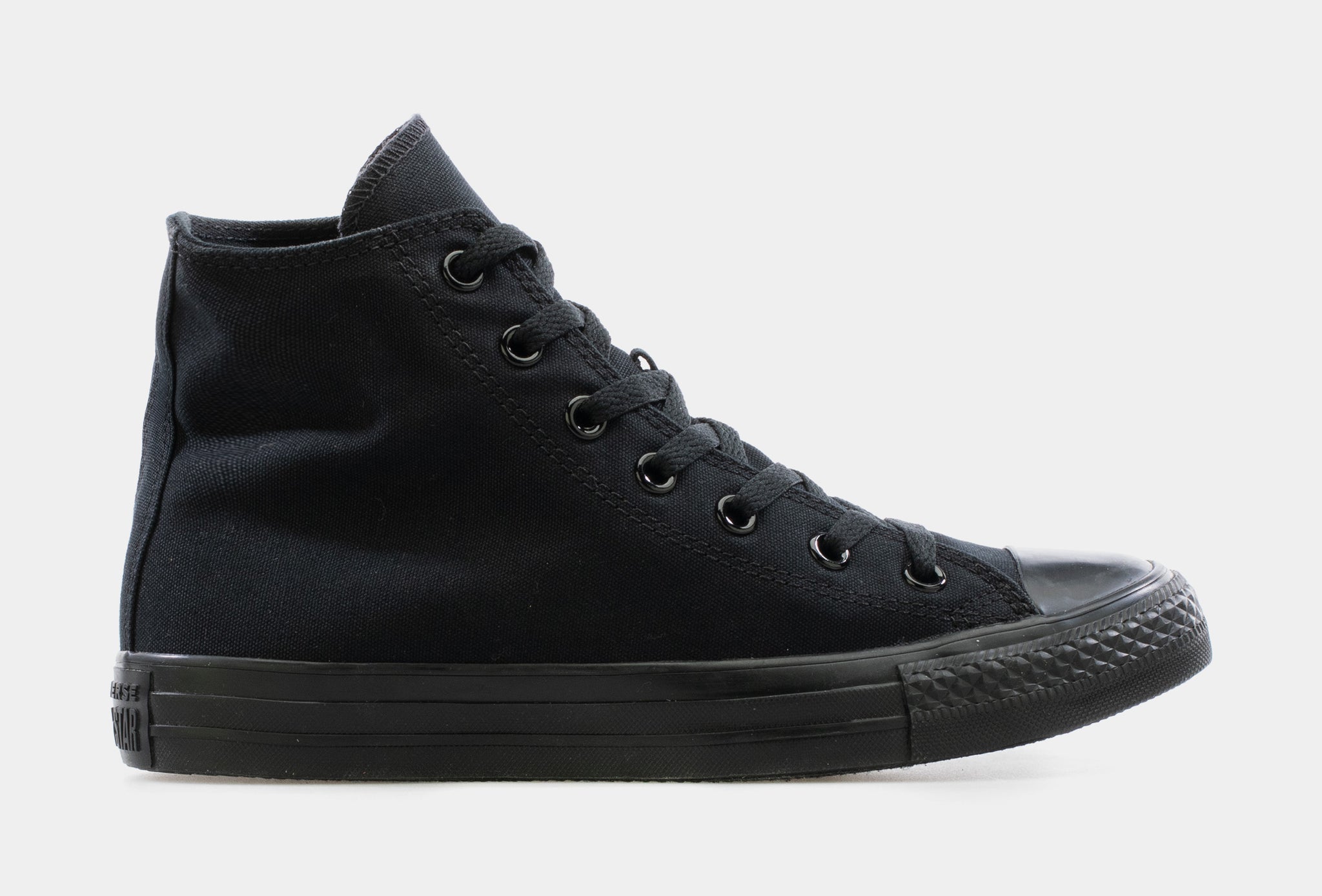 Converse full black on sale style