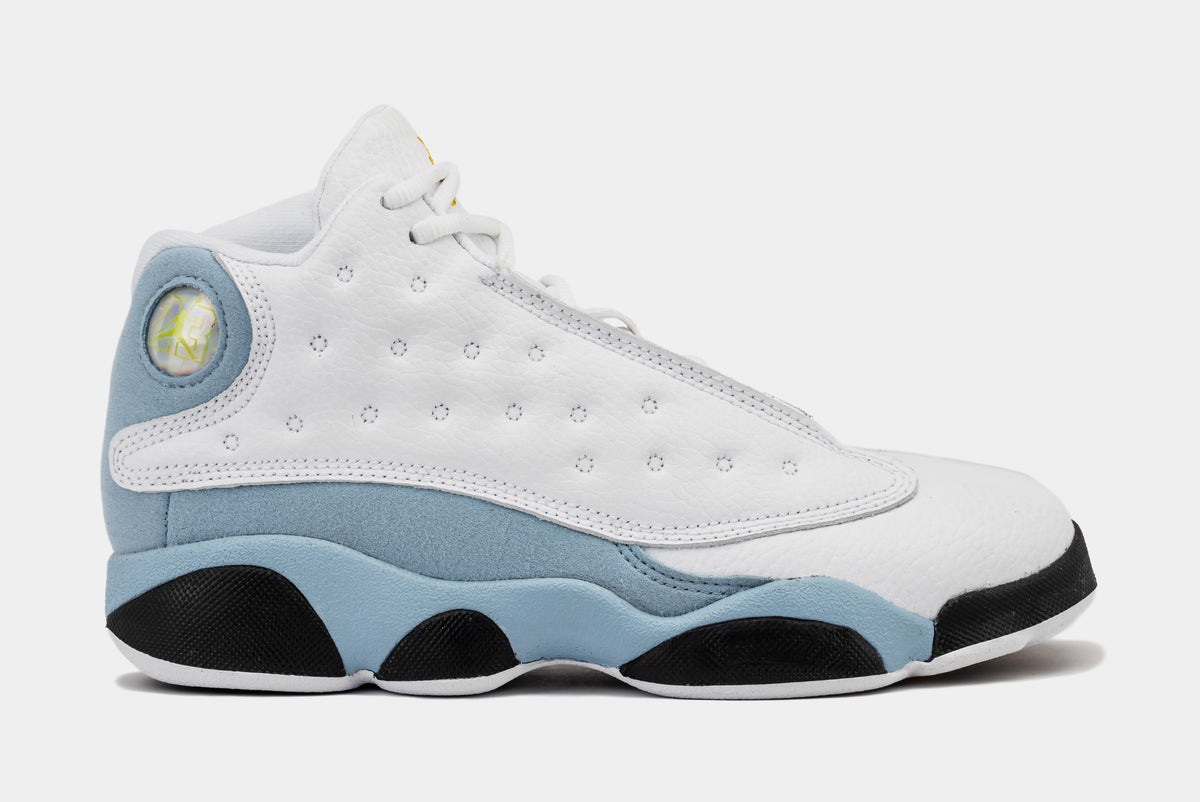 Jordan Air Jordan 13 Retro Blue Grey Preschool Lifestyle Shoes White 