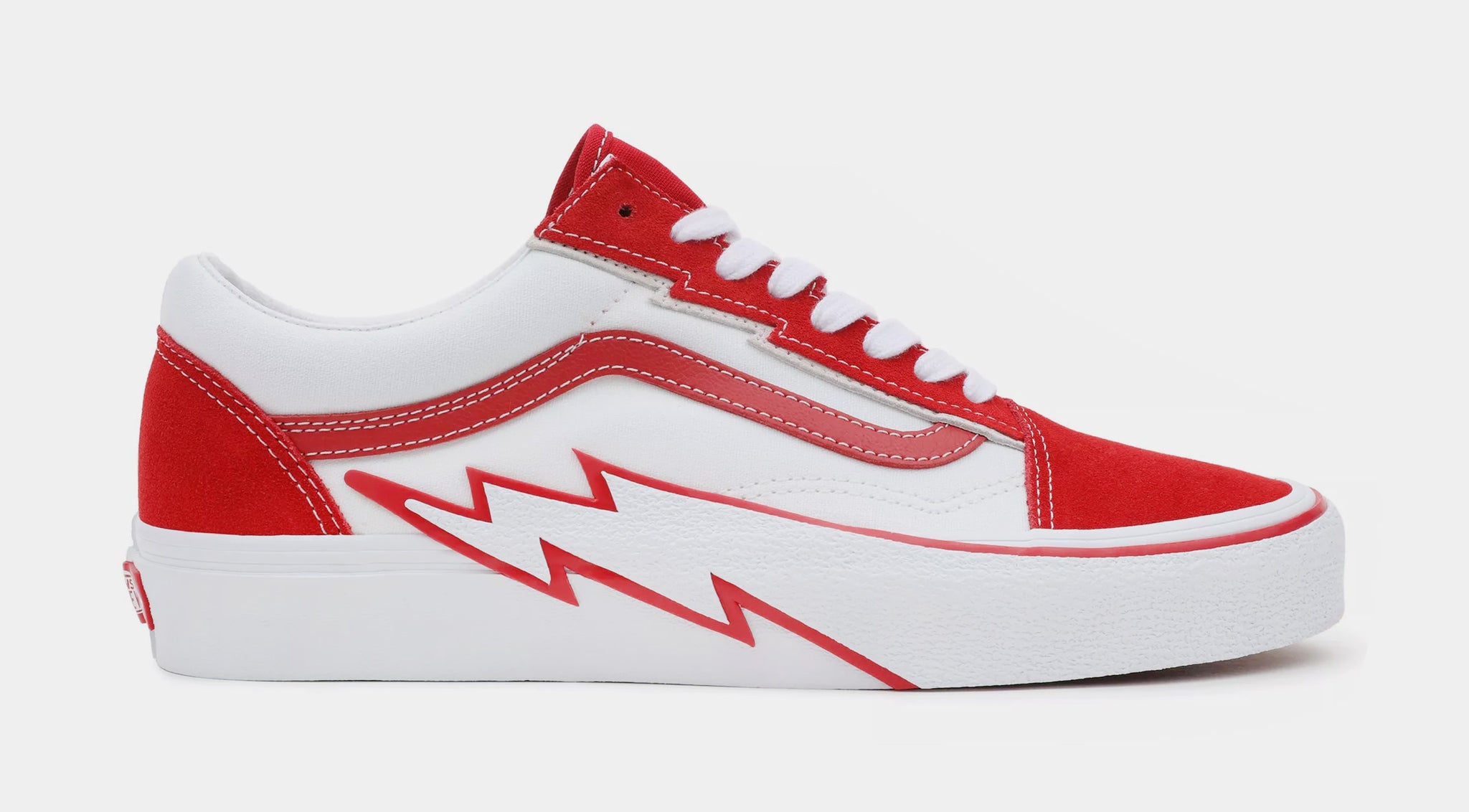 Red and sale white vans mens