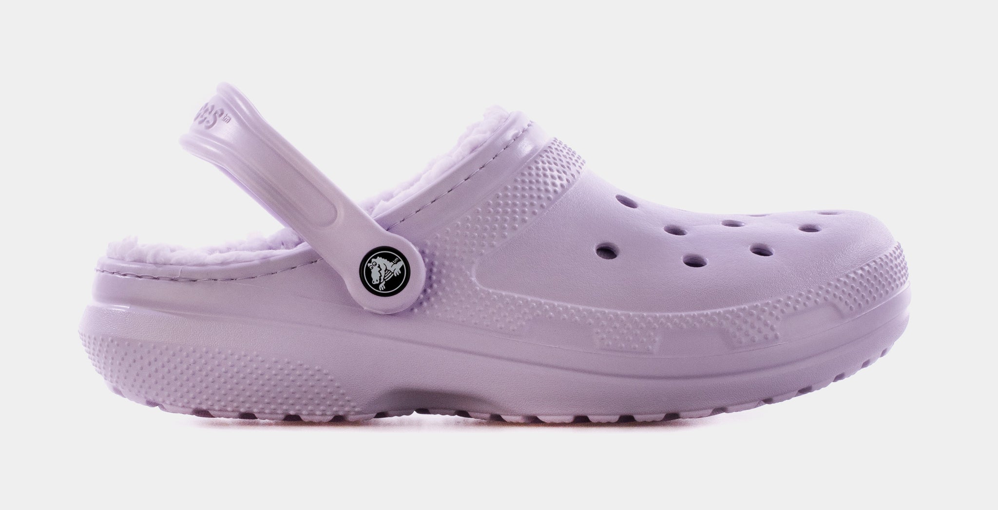 Lavender crocs with on sale fur