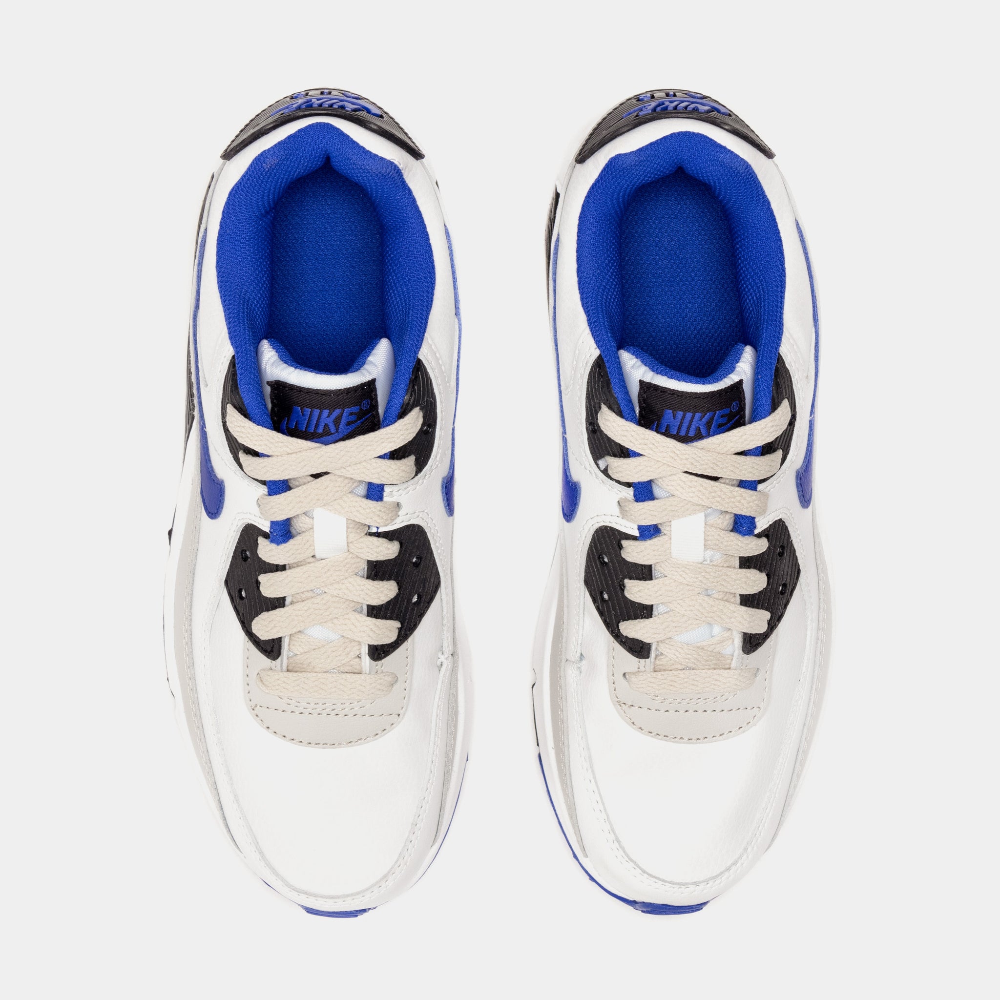 Nike Air Max 90 LTR Grade School Running Shoes White Blue DV3607