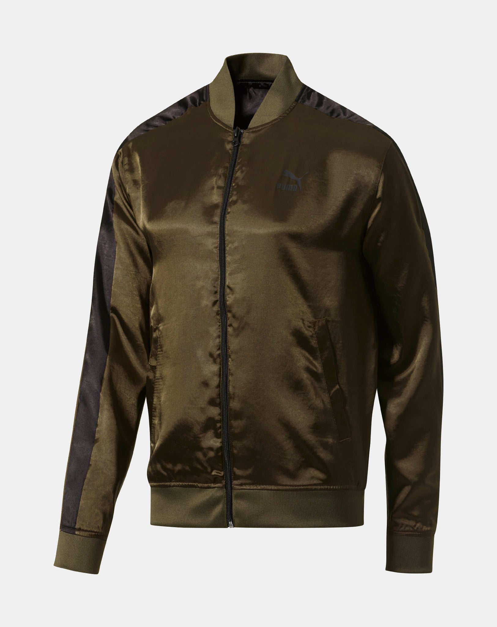 Puma Men's Olive Green Full Zip Fleece Track Jacket Size XL (850681) | eBay