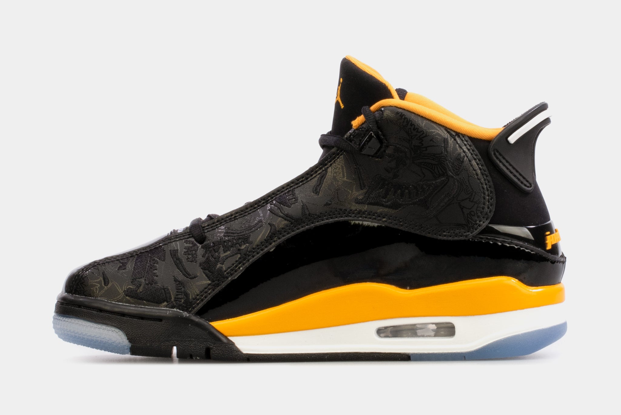 Black and yellow hot sale jordans grade school