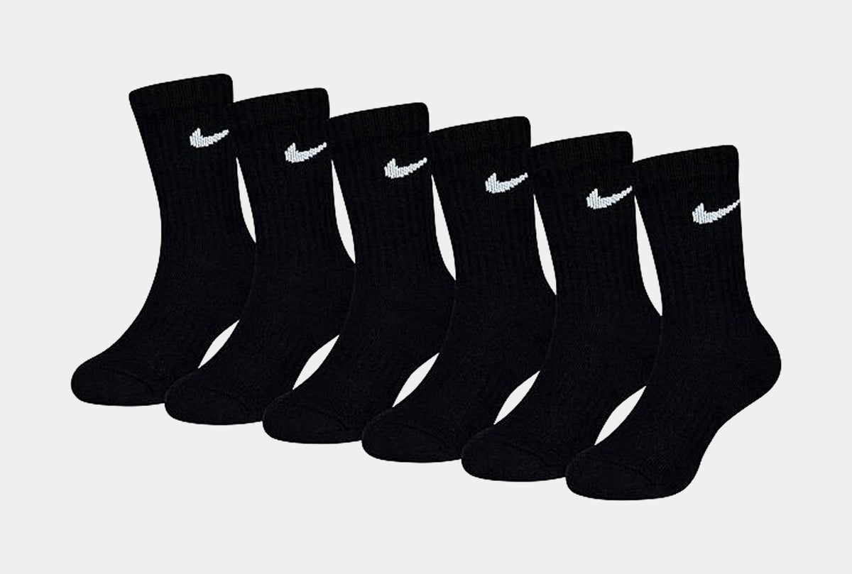 Nike Dri-FIT Crew Preschool Socks Black UN0019-023 – Shoe Palace