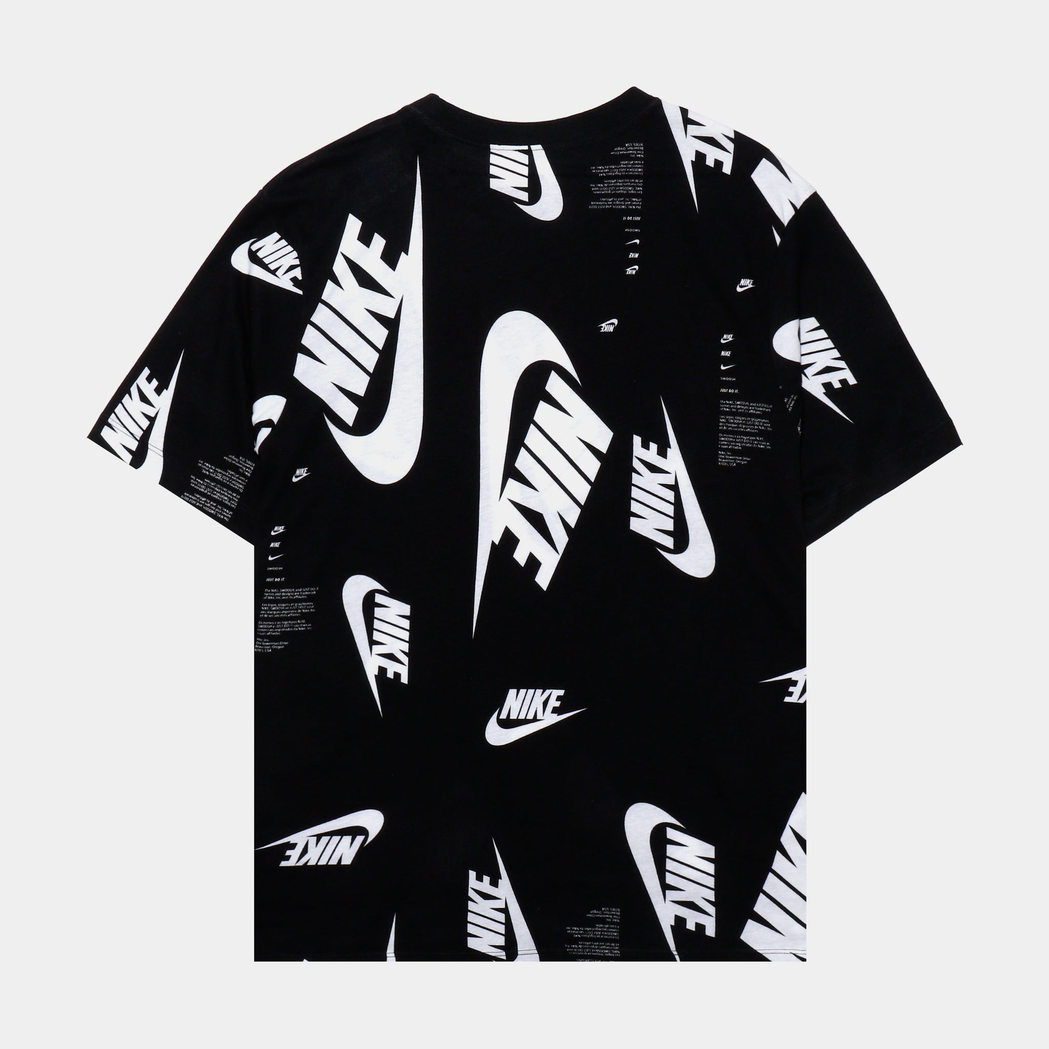 Nike NSW AOP Club Tee Mens Tshirt Black DR7817 010 Shoe Palace