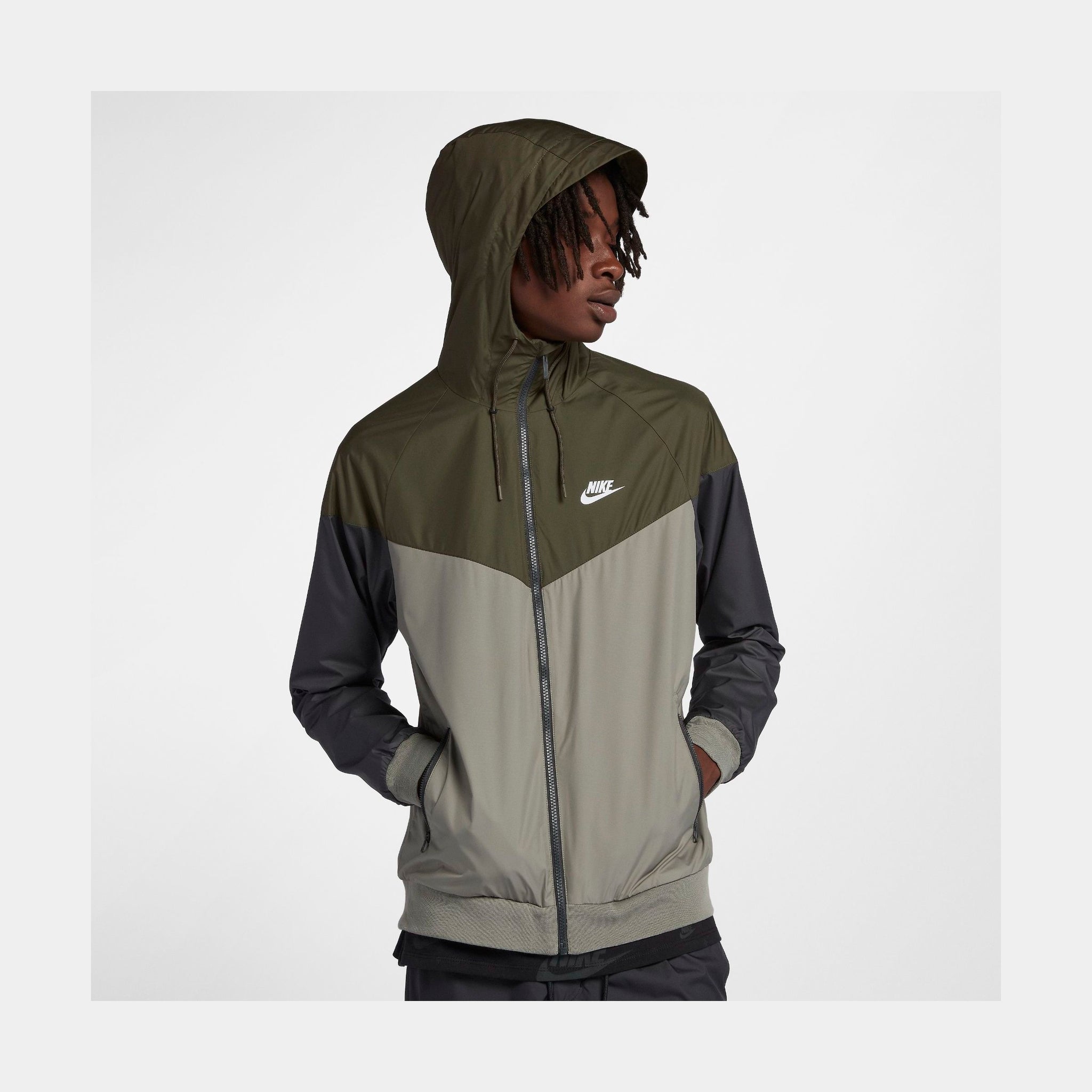 Nike windbreaker 2025 olive green