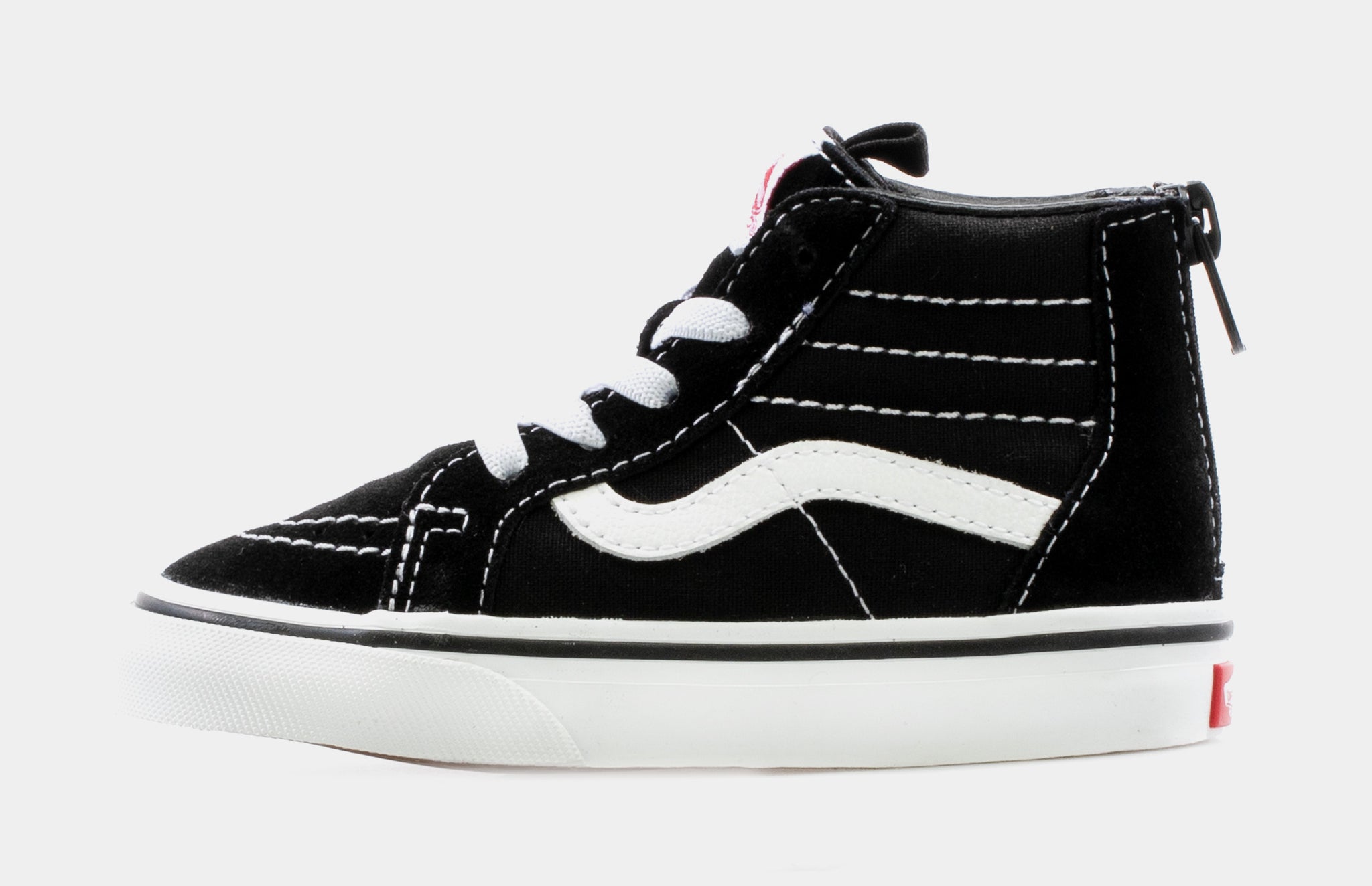 Vans SK8-HI Zip Infant Toddler Skateboarding Shoe Black White