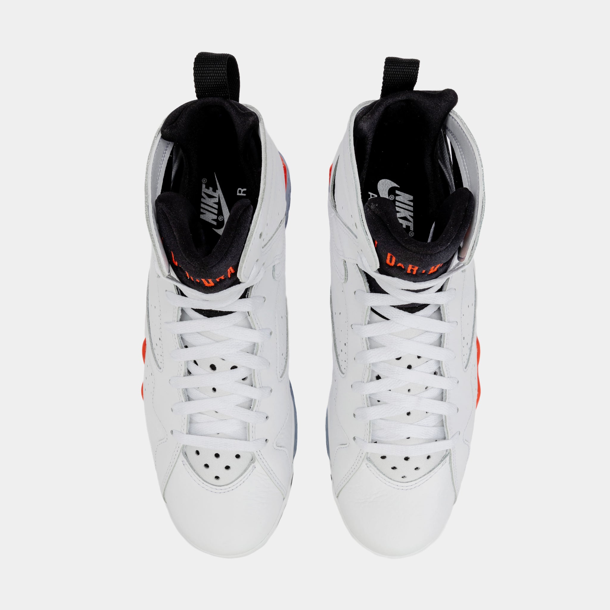 Air Jordan 7 Retro White Infrared Mens Lifestyle Shoes (White/Red)