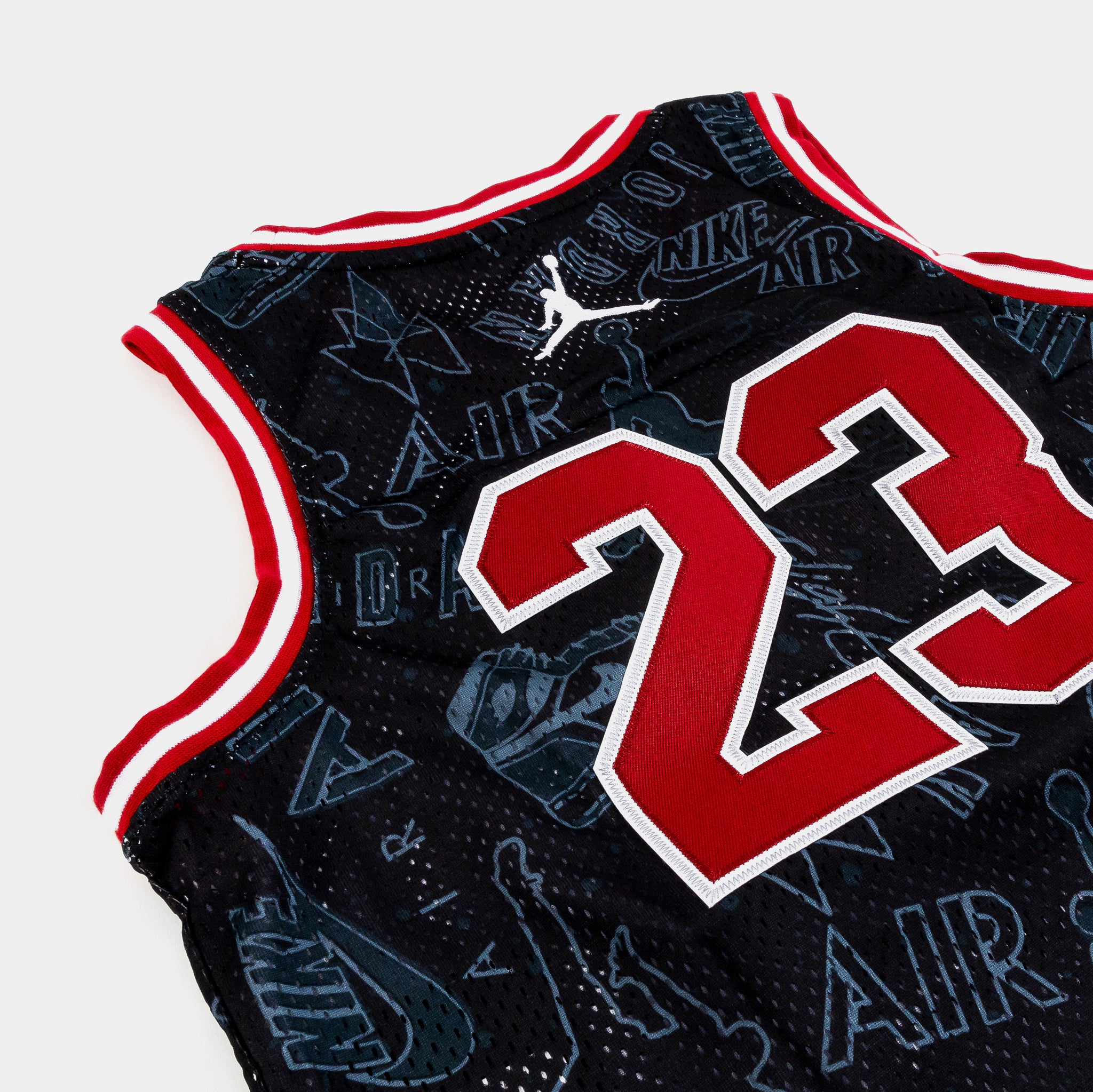 Chicago Bulls Men's NO.23 Jordan Black Red Jersey Size M