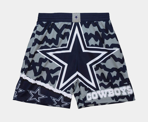 Men's Dallas Cowboys Mitchell & Ness Navy Jumbotron 2.0 Sublimated Shorts