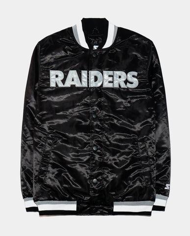 Starter Las Vegas Raiders Bronx Bubble Varsity Mens Jacket Black  LA30E710-2RV – Shoe Palace