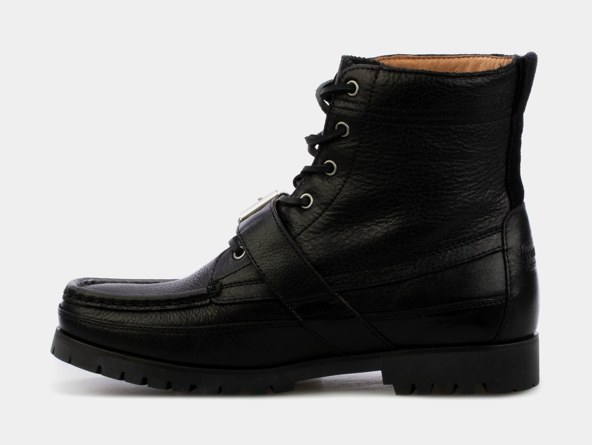 Black polo hotsell boots for men