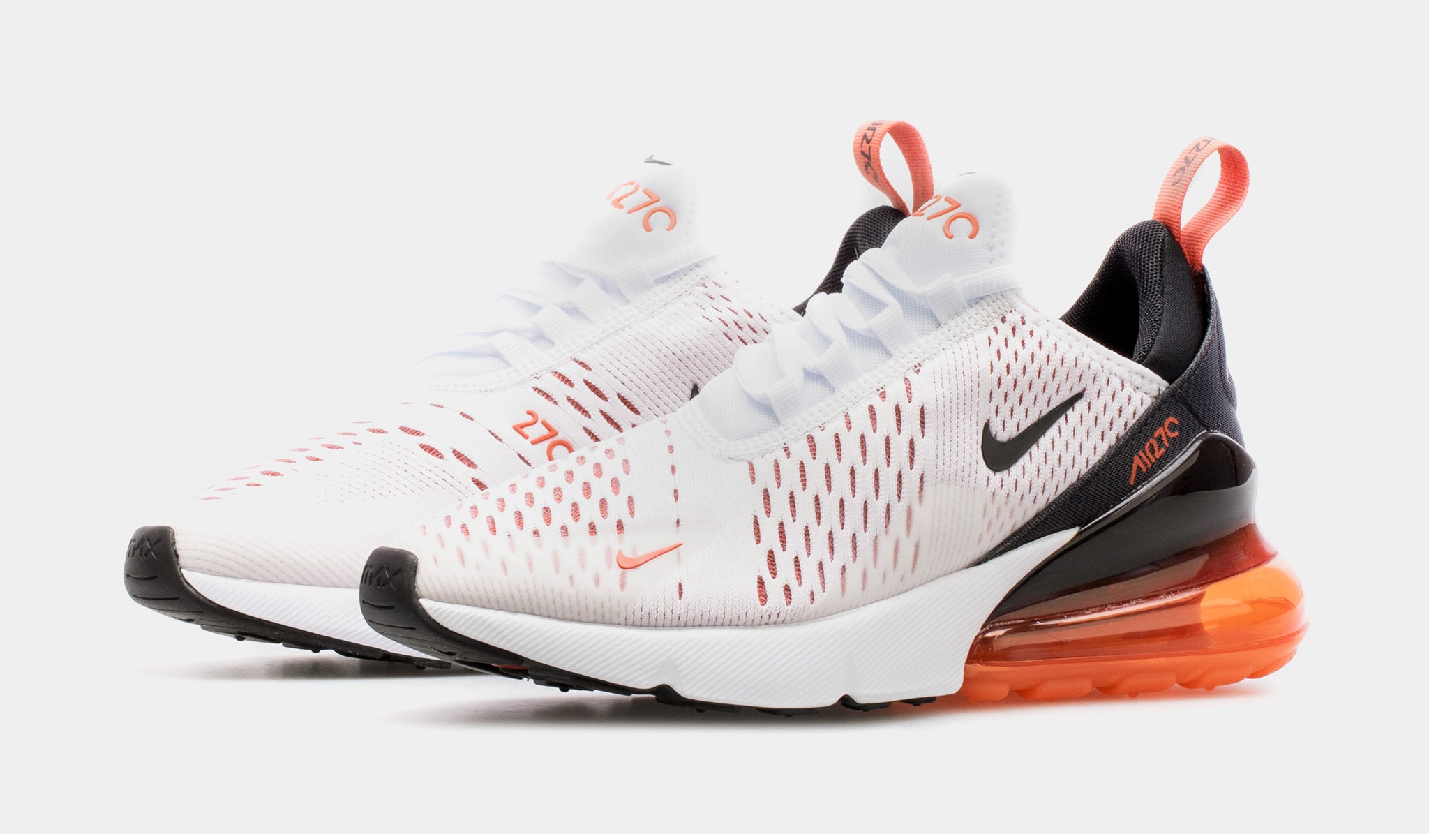 Air Max 270 Womens Running Shoes White Orange