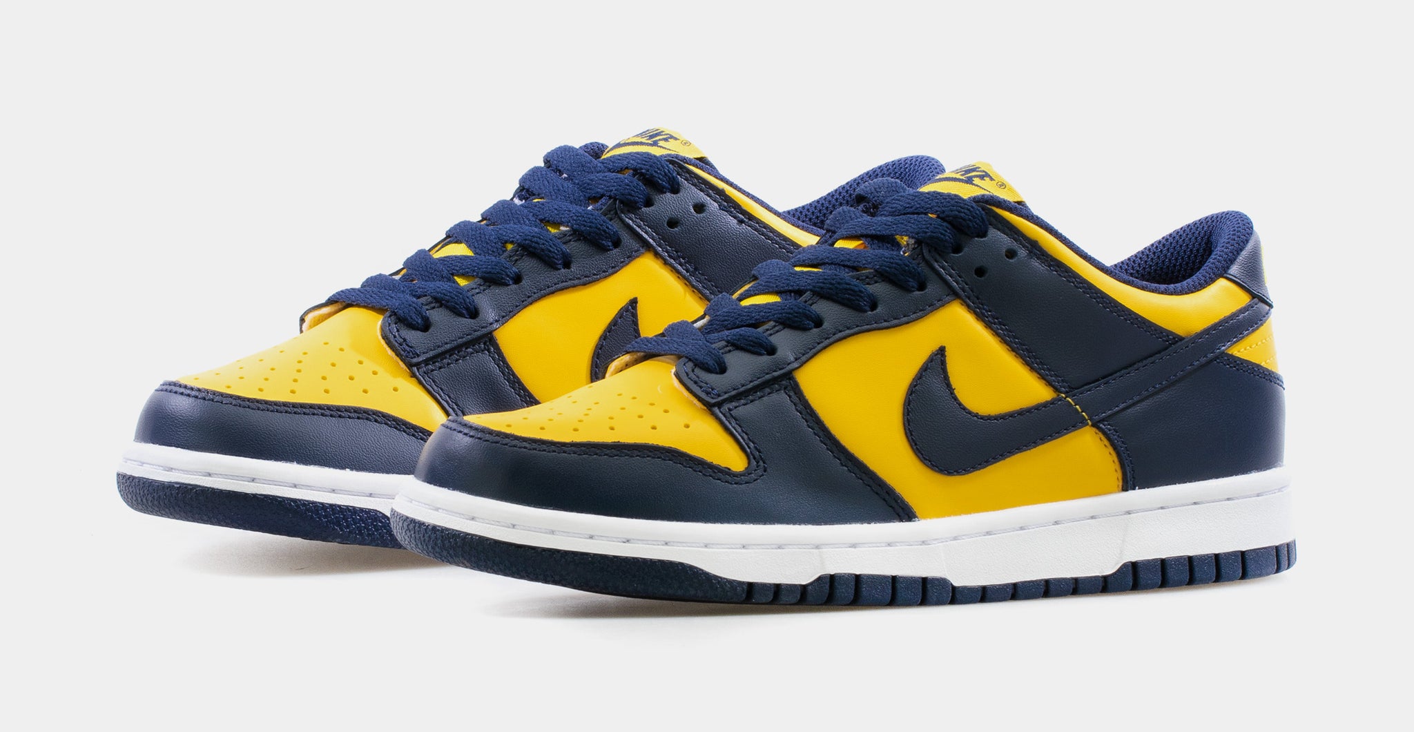 Nike Dunk Low Michigan Grade School Lifestyle Shoe Yellow Navy CW1590-700 –  Shoe Palace