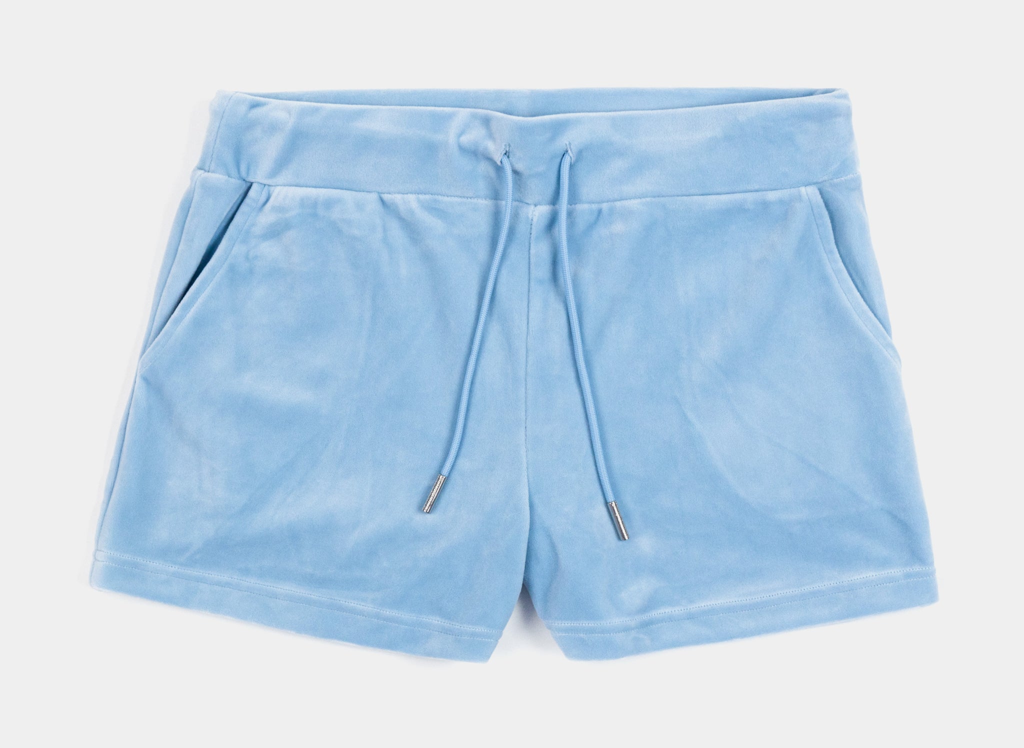 OG Bling Velour Womens Shorts Blue