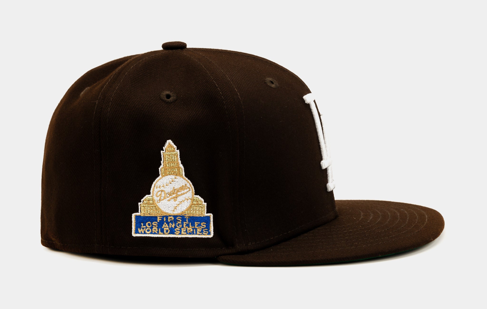 Shoe Palace Collection Los Angeles Dodgers 59Fifty Mens Fitted Hat (Brown)