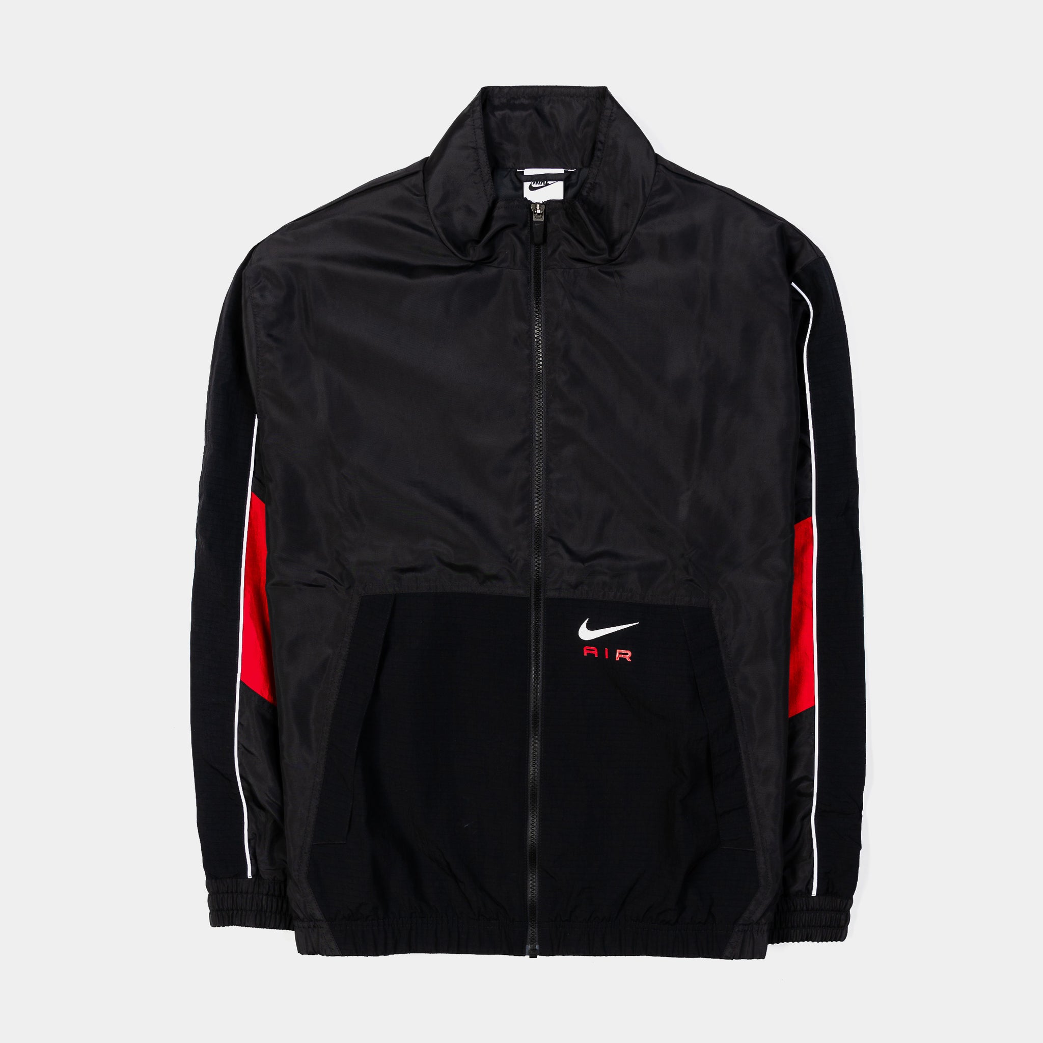 Air Woven Track Mens Jacket Black Red