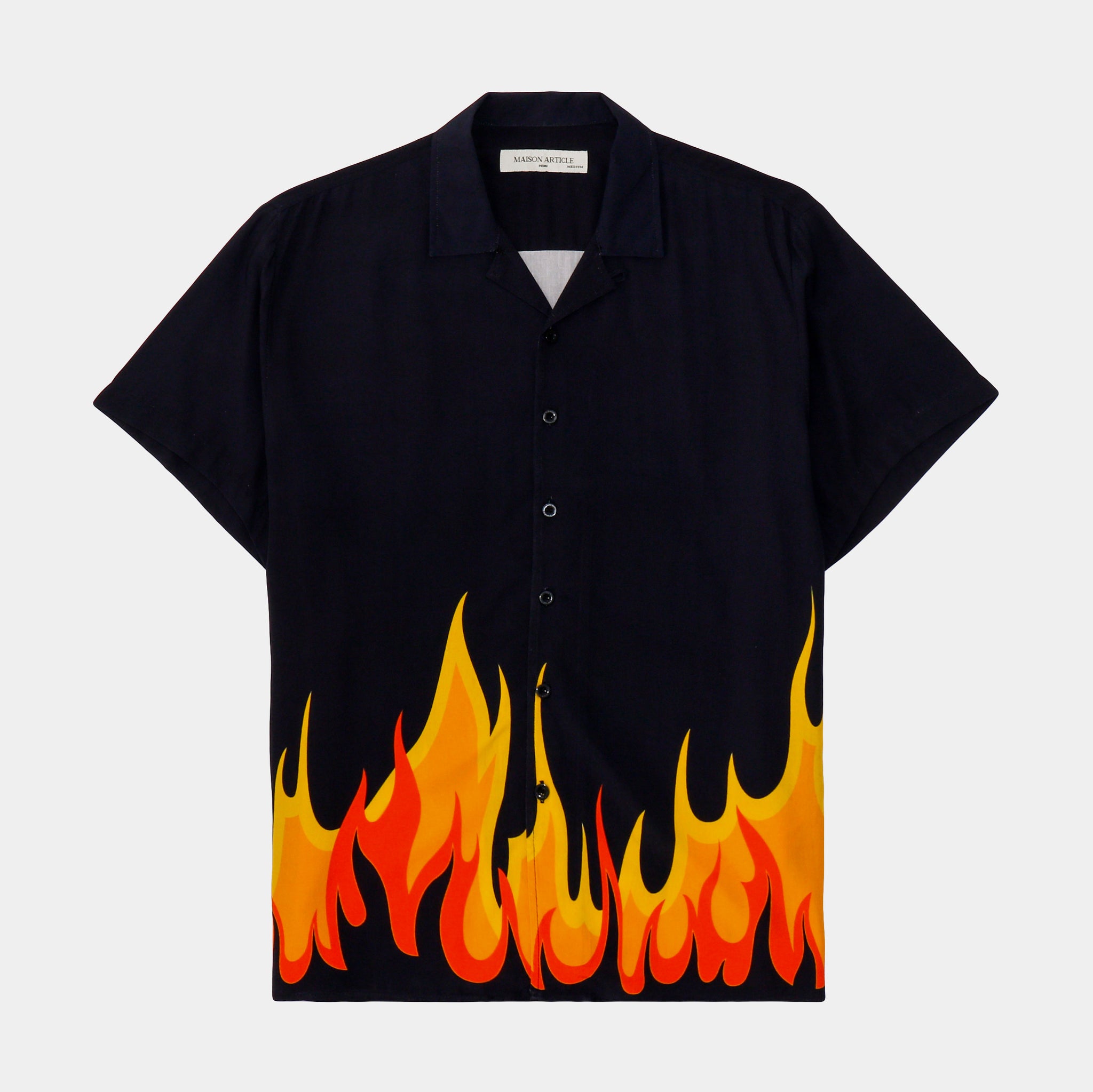 Mens best sale flame shirt