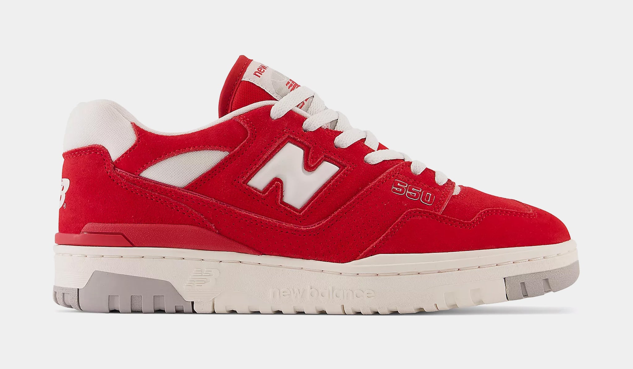 Red and white new balance shoes online