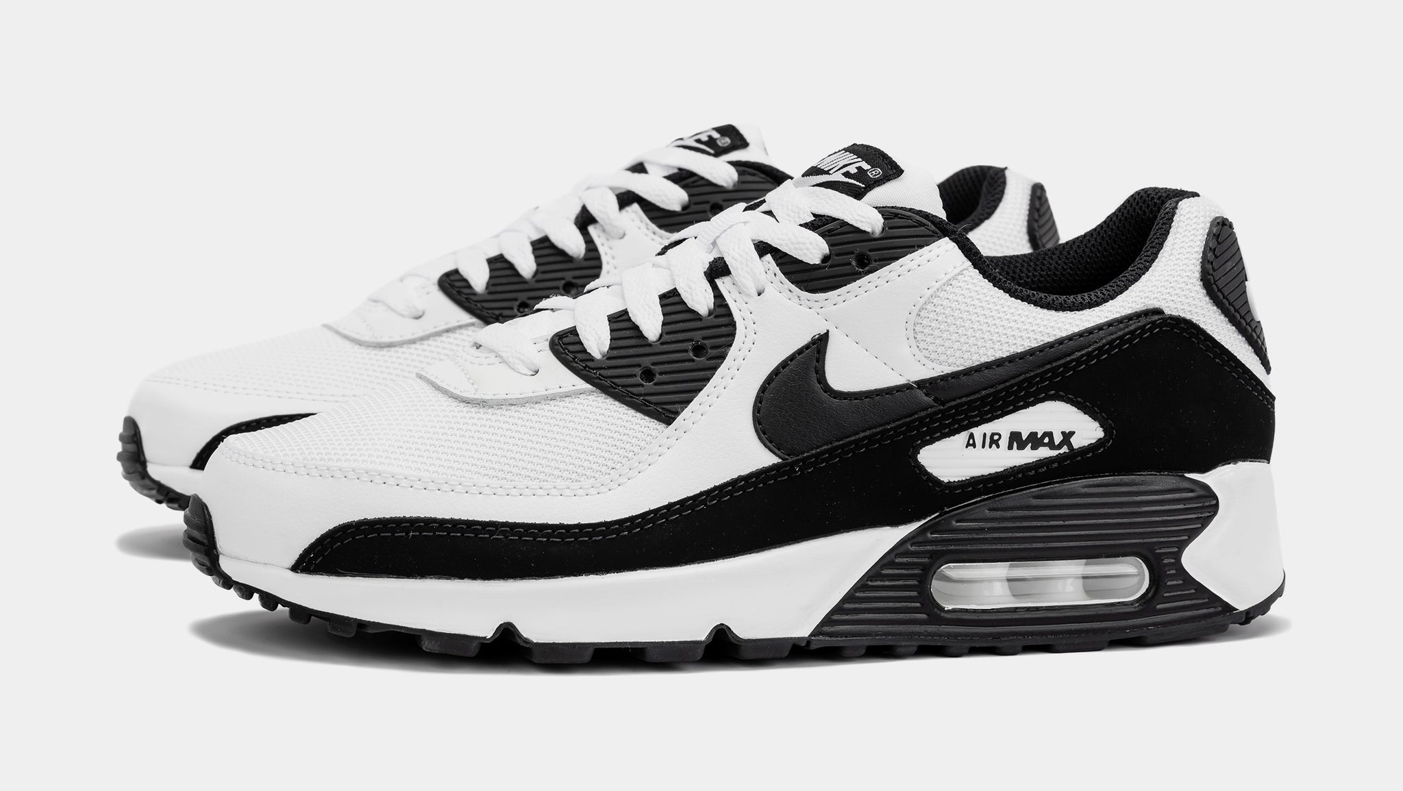 Zeug Lot gordijn Nike Air Max 90 Mens Running Shoes White Black CN8490-101 – Shoe Palace