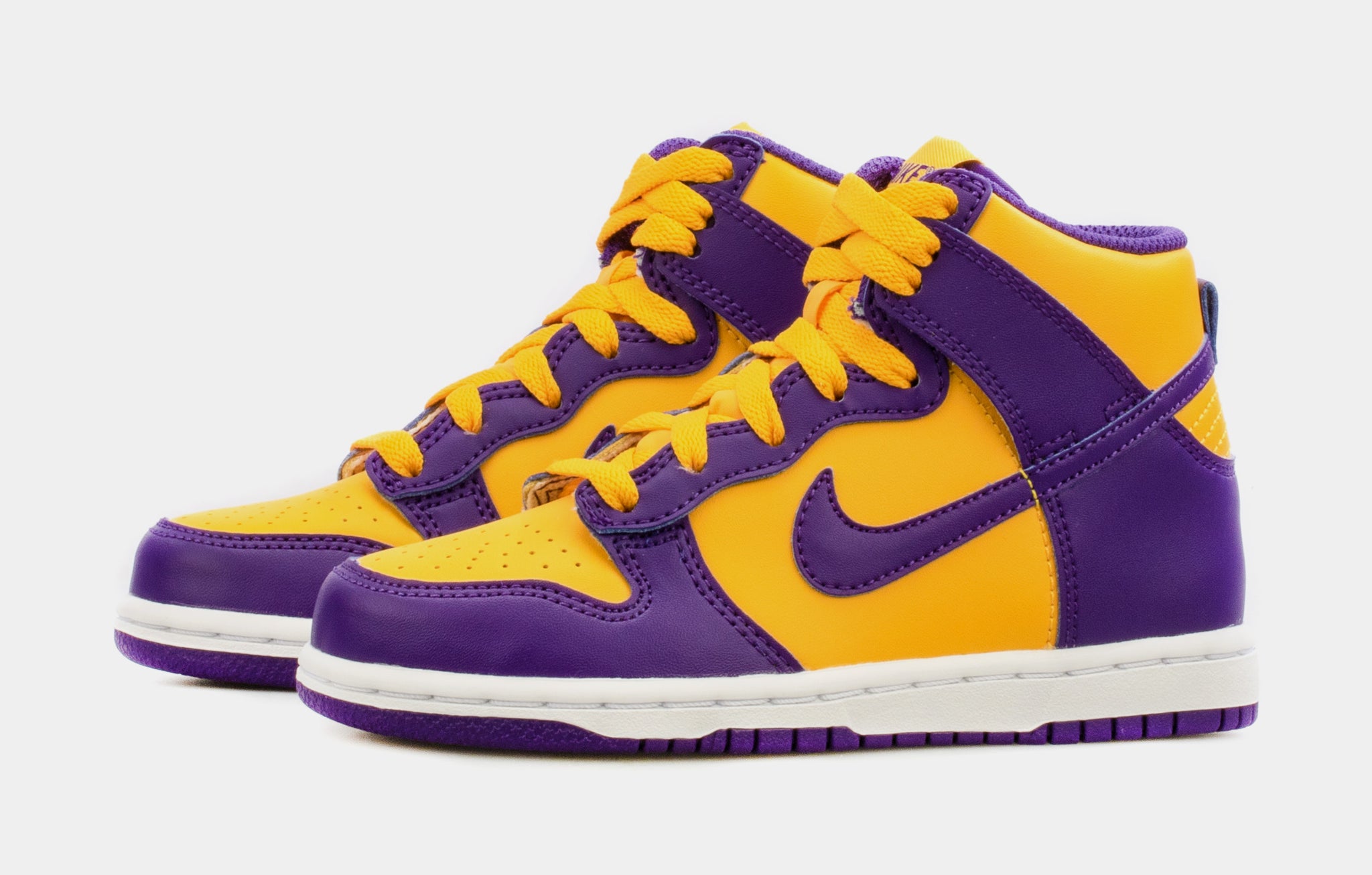 Purple and clearance yellow basketball shoes