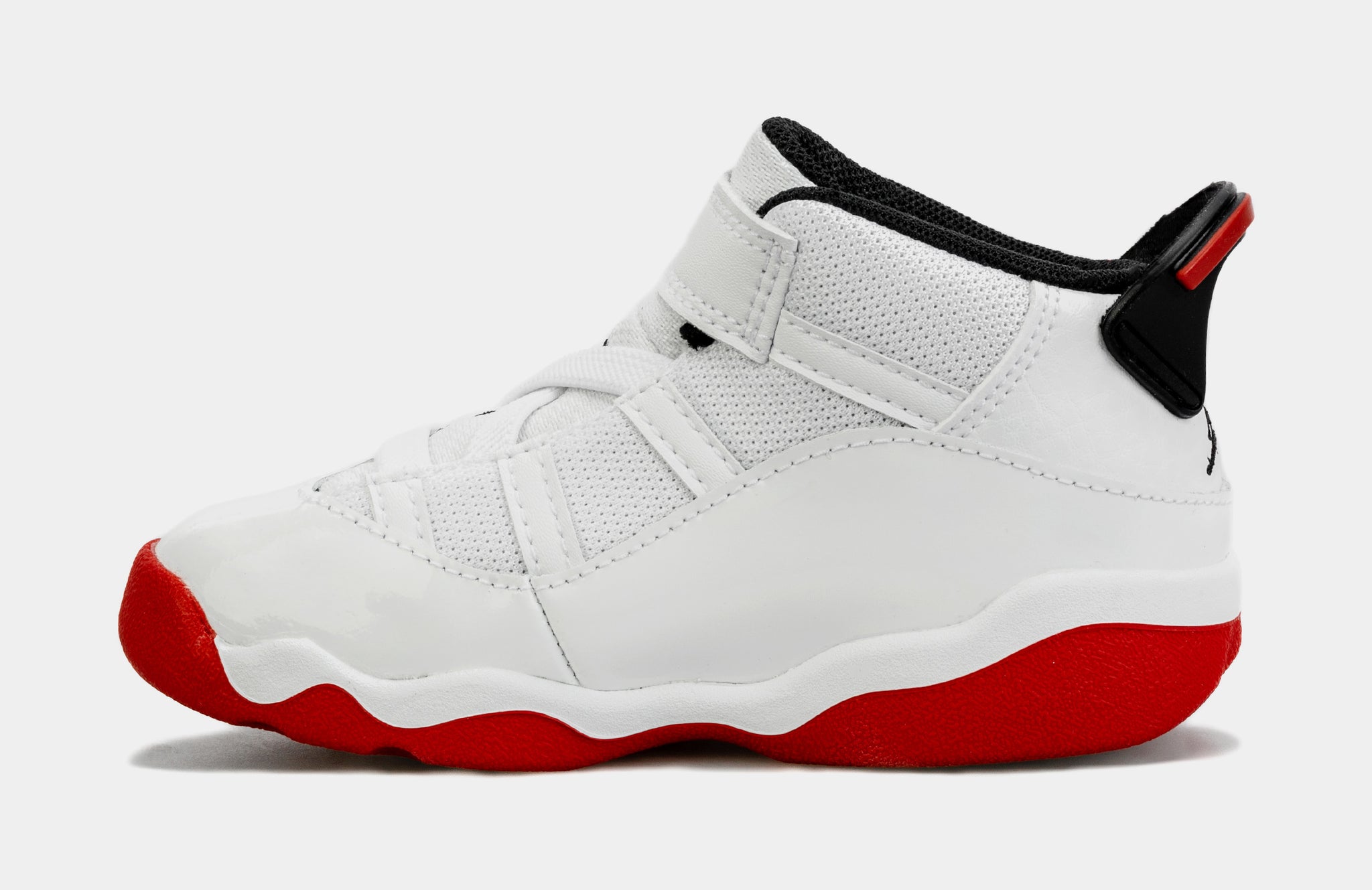 Jordan retro 11 toddler hot sale red