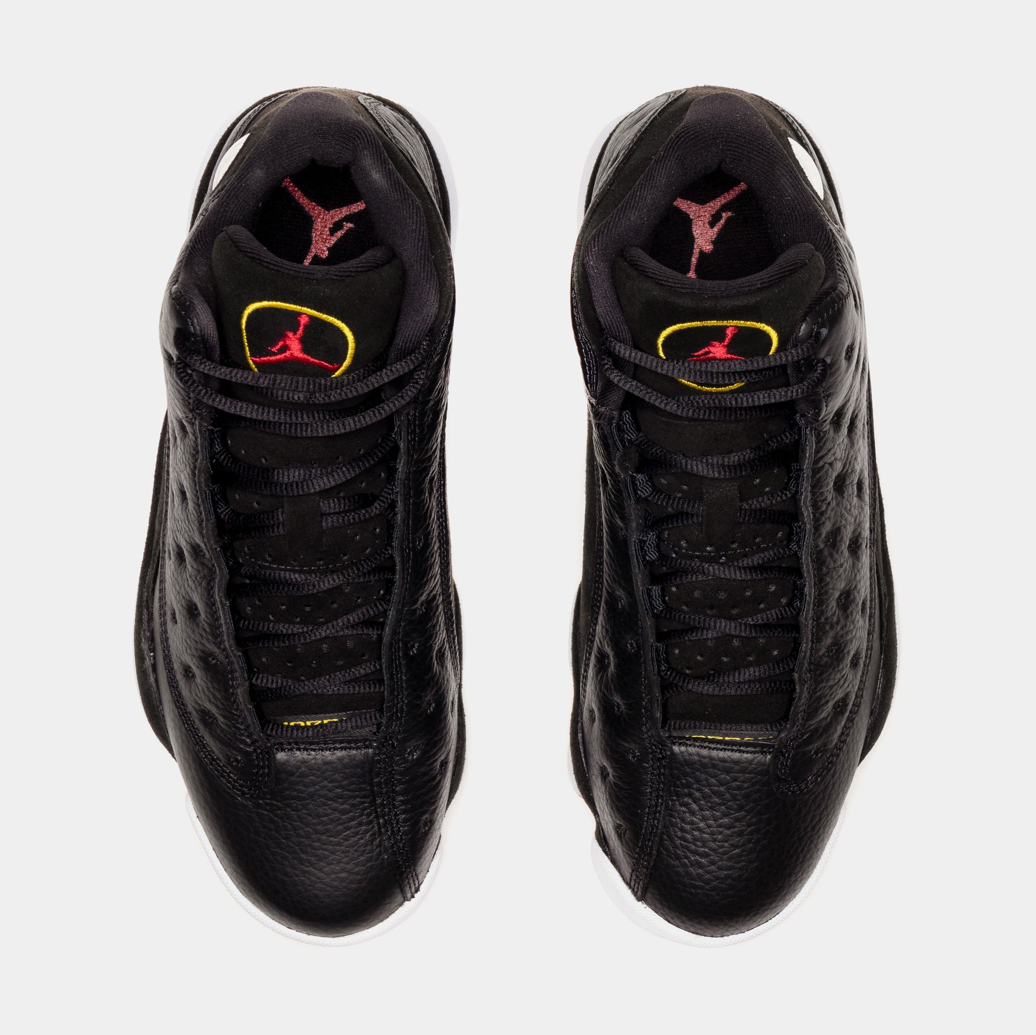 Black leather hot sale jordan 13