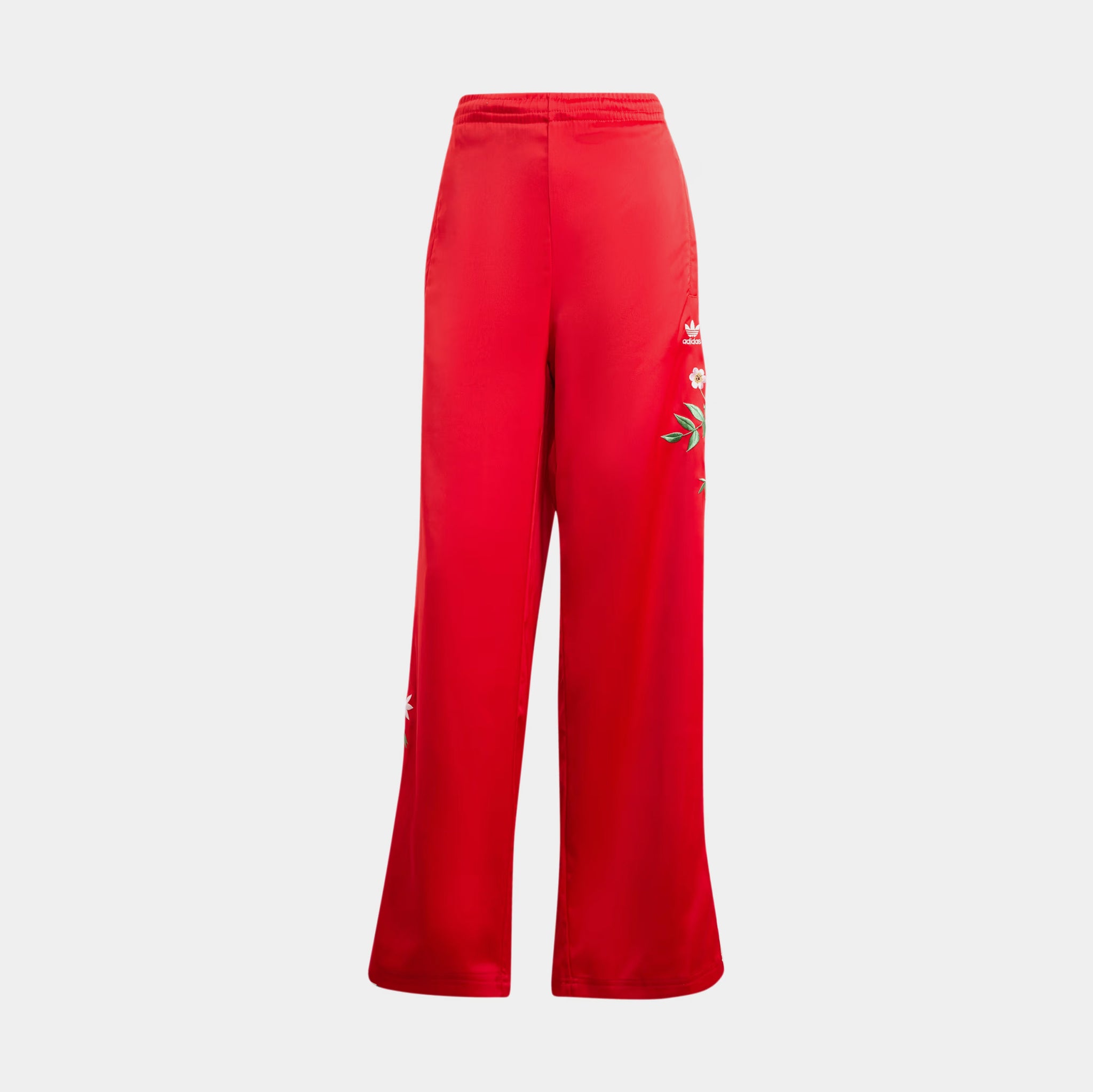 adidas Floral Firebird Womens Track Pants Red White IS2430 – Shoe 