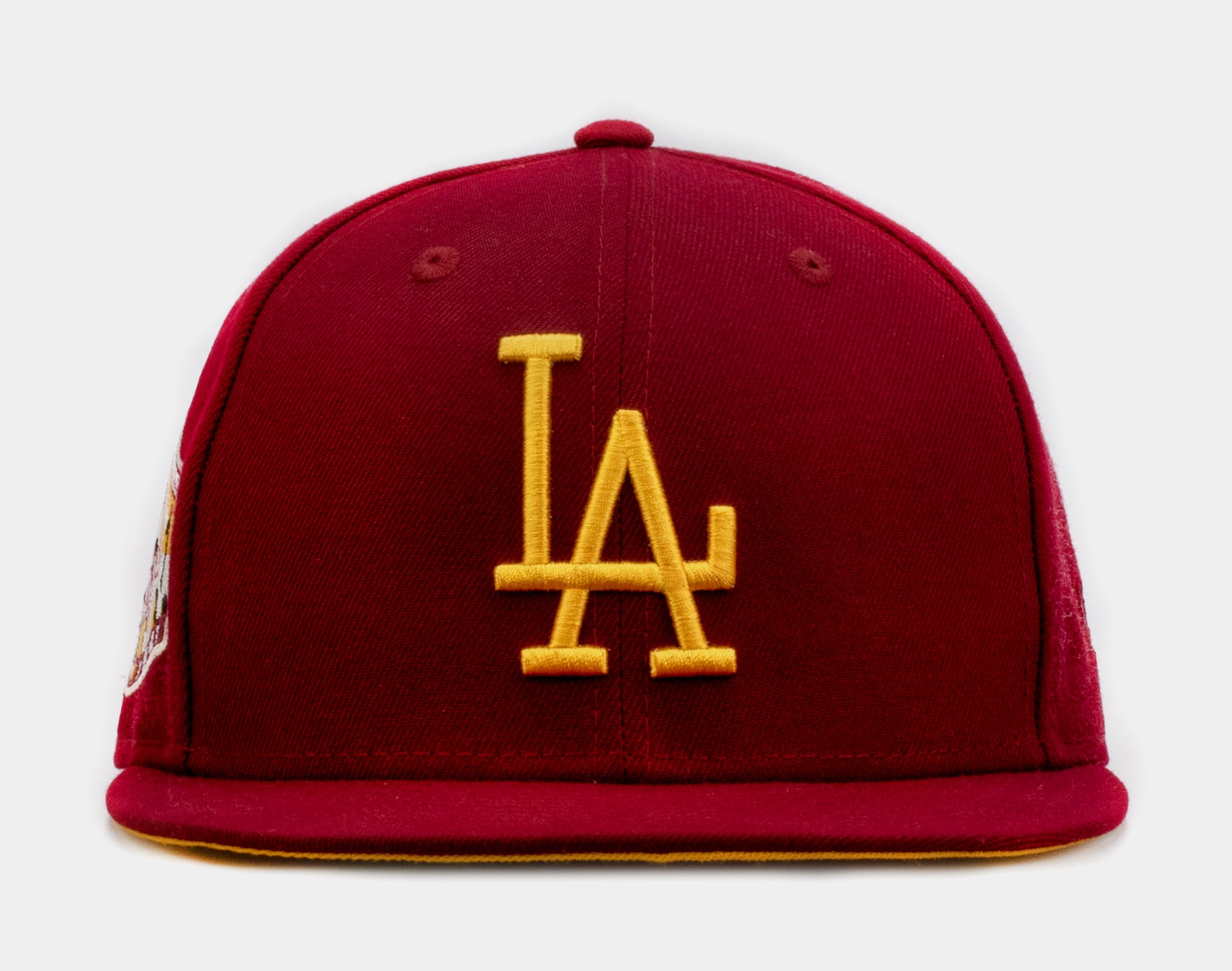 Men's New Era Red Los Angeles Dodgers White Logo 59FIFTY Fitted
