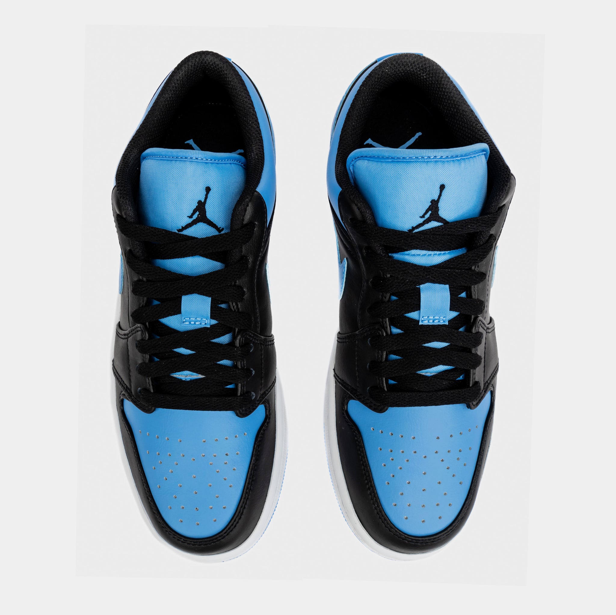 Air Jordan 1 Retro Low University Blue Mens Lifestyle Shoes (Black/Blue)