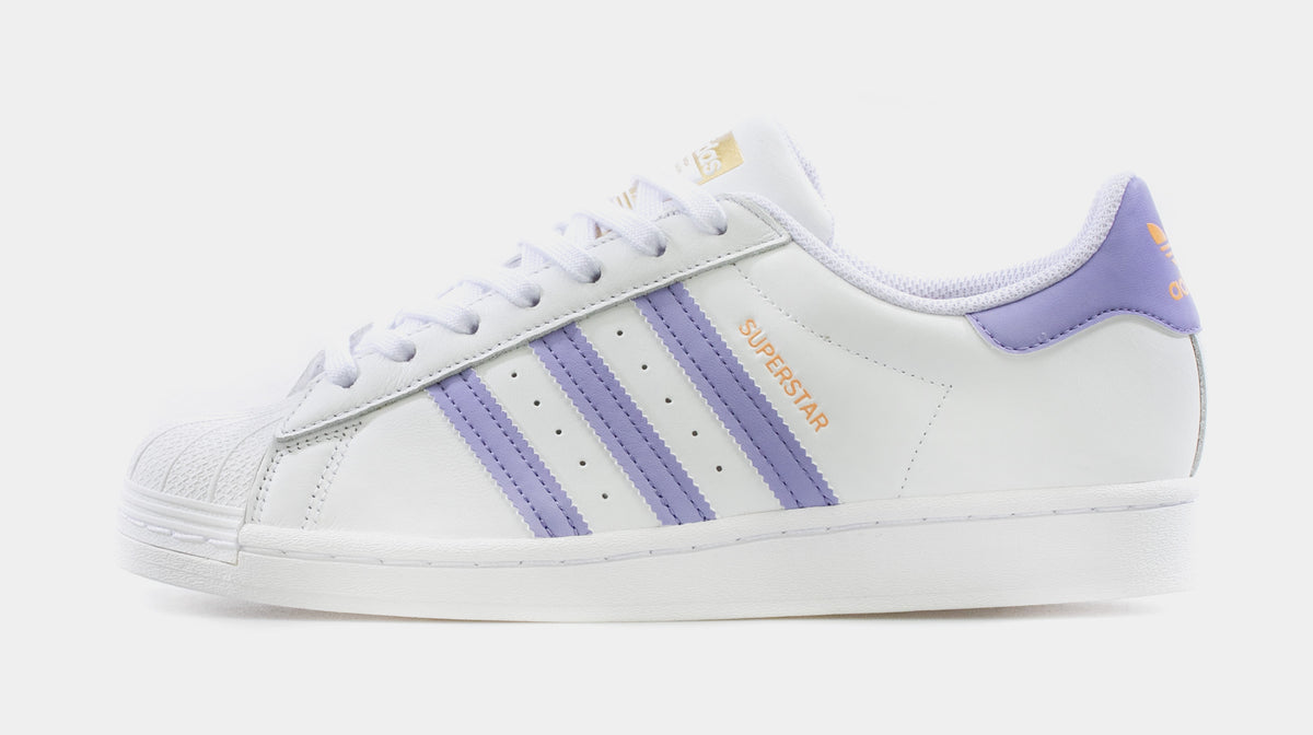 adidas Superstar Mens Lifestyle Shoe White Purple GX2537 – Shoe Palace