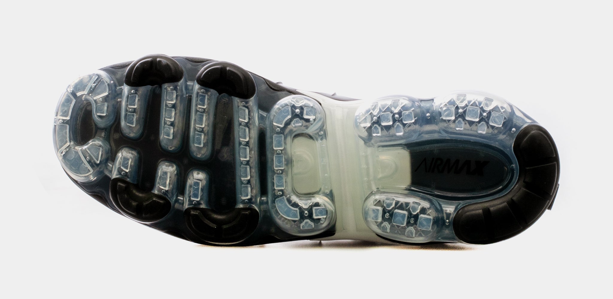 Vapormax black hot sale clear sole