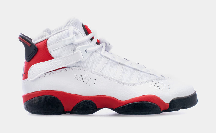 Jordan 6 Rings Preschool Basketball Shoes White Red 323432 126 Shoe Palace