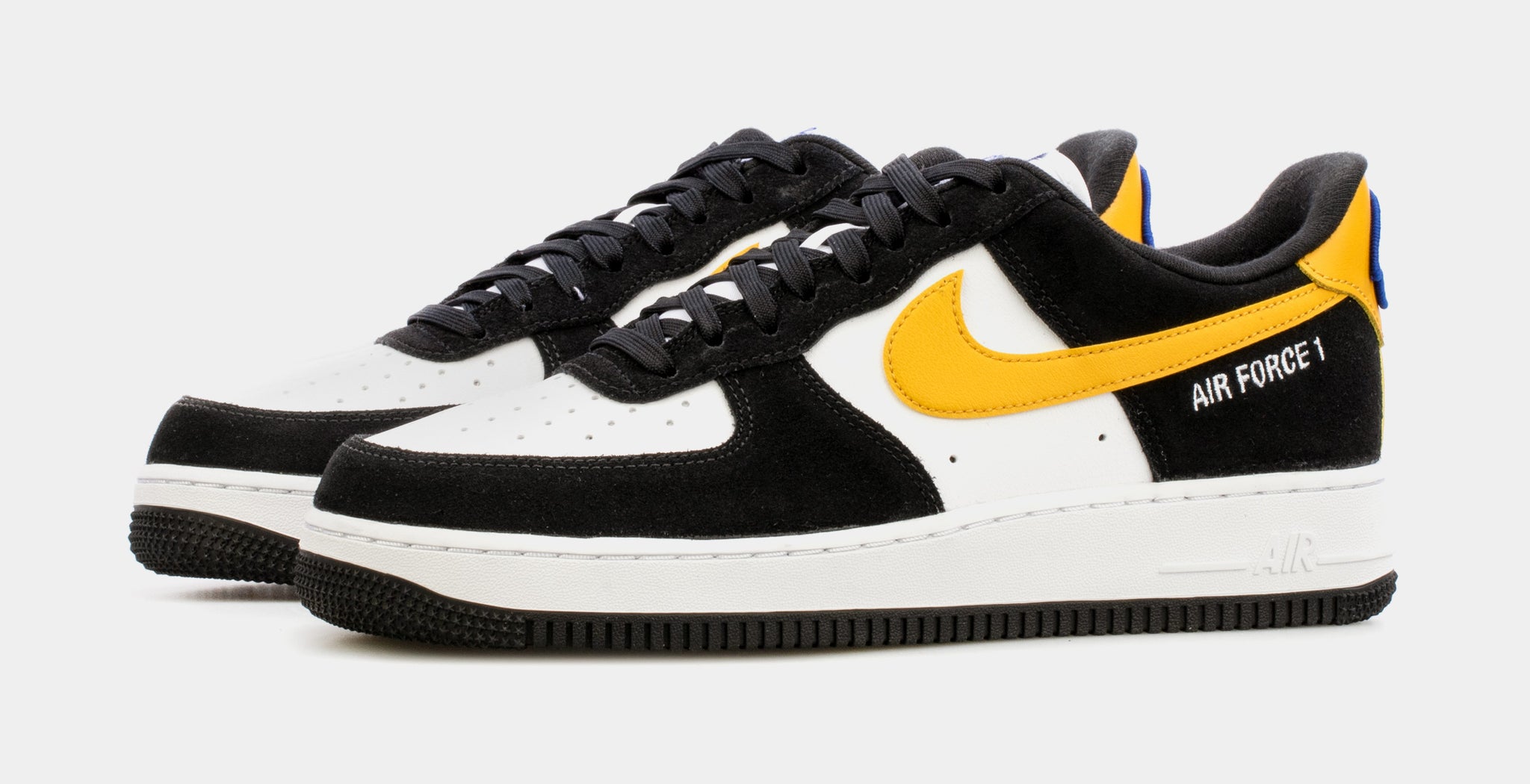 Nike air force 1 low black store and yellow