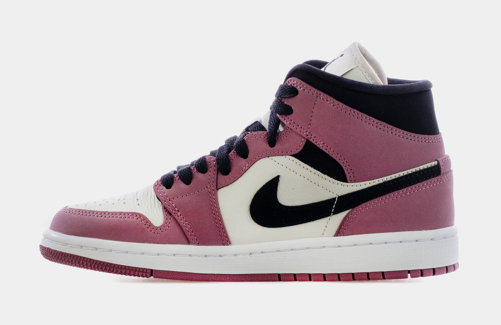 Jordan Air Jordan 1 Mid Light Mulberry Womens Lifestyle Shoes Pink