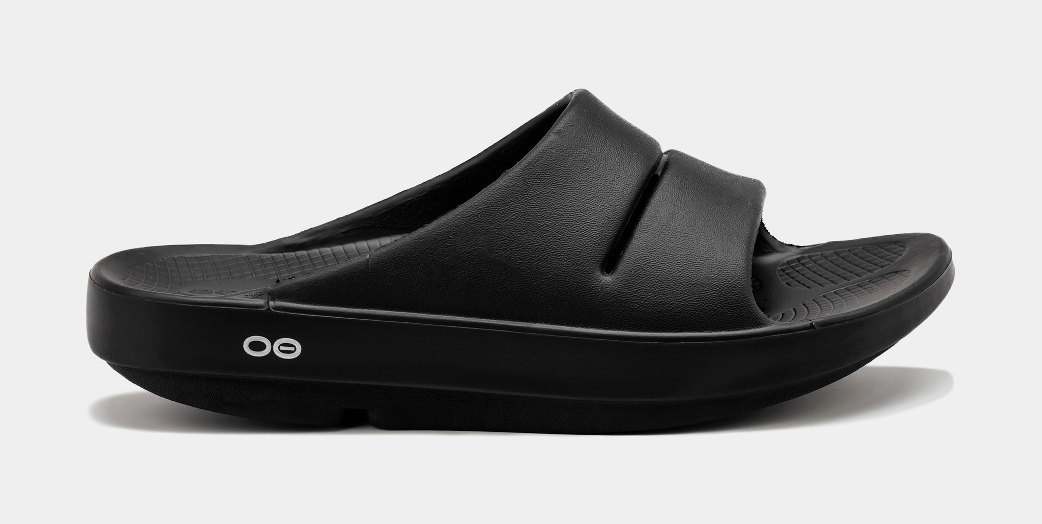 OOFOS OOAHH Slides Mens Sandals Black 1100 BLK Shoe Palace