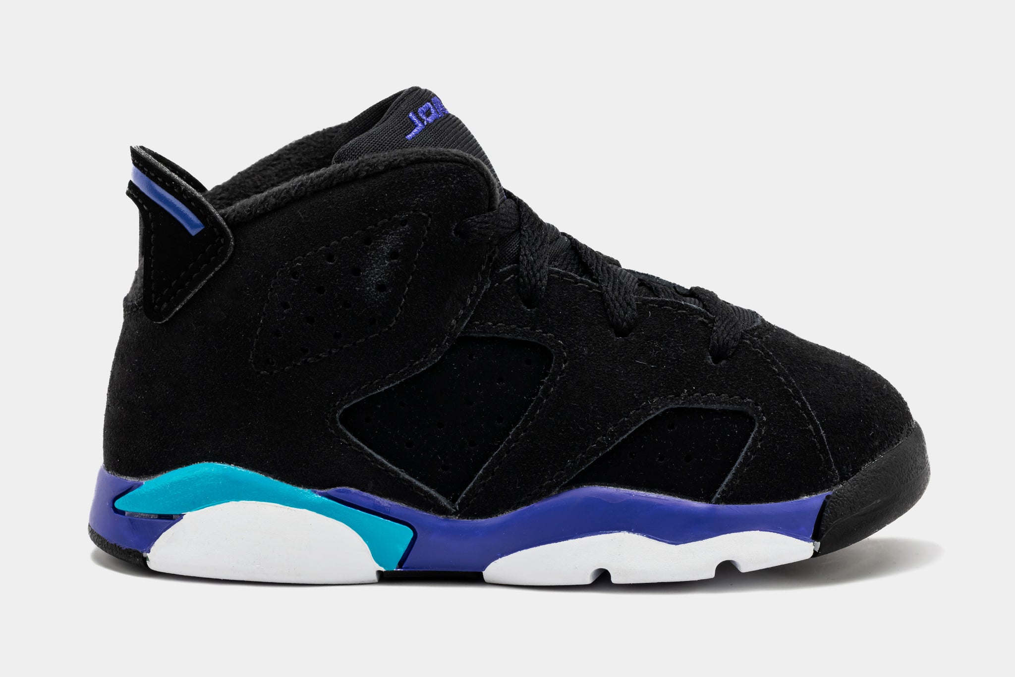 Air Jordan 6 Retro Aqua Infant Toddler Lifestyle Shoes  (Black/Aquatone/Bright Concord)