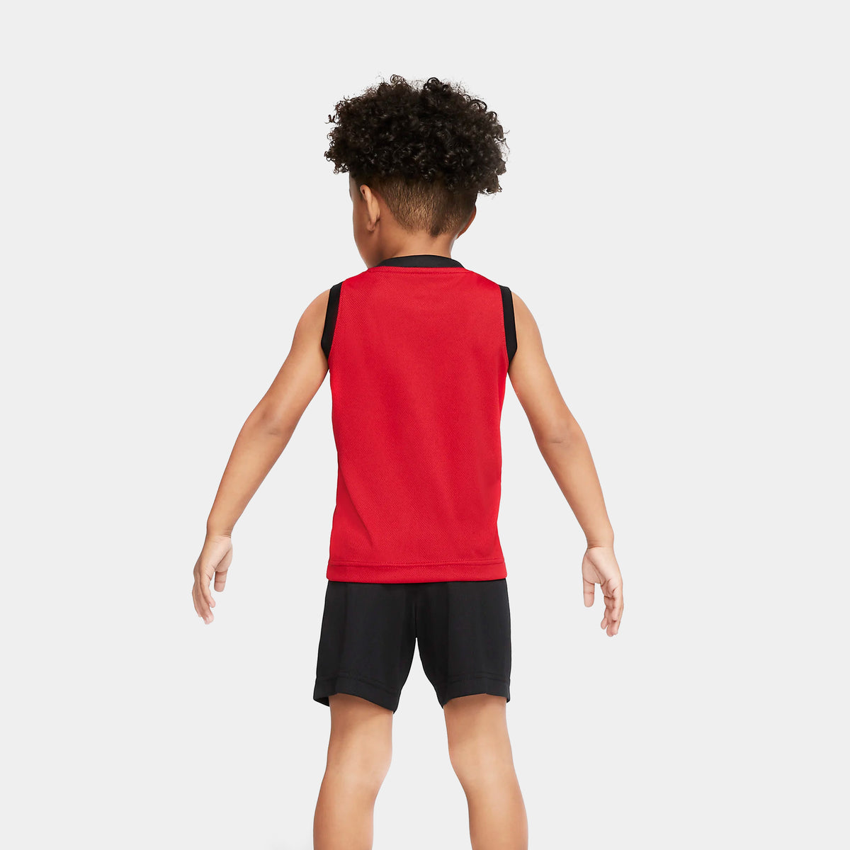Jordan BR Muscle Tank and Shorts Set Toddler Set Black Red 757559-023 ...